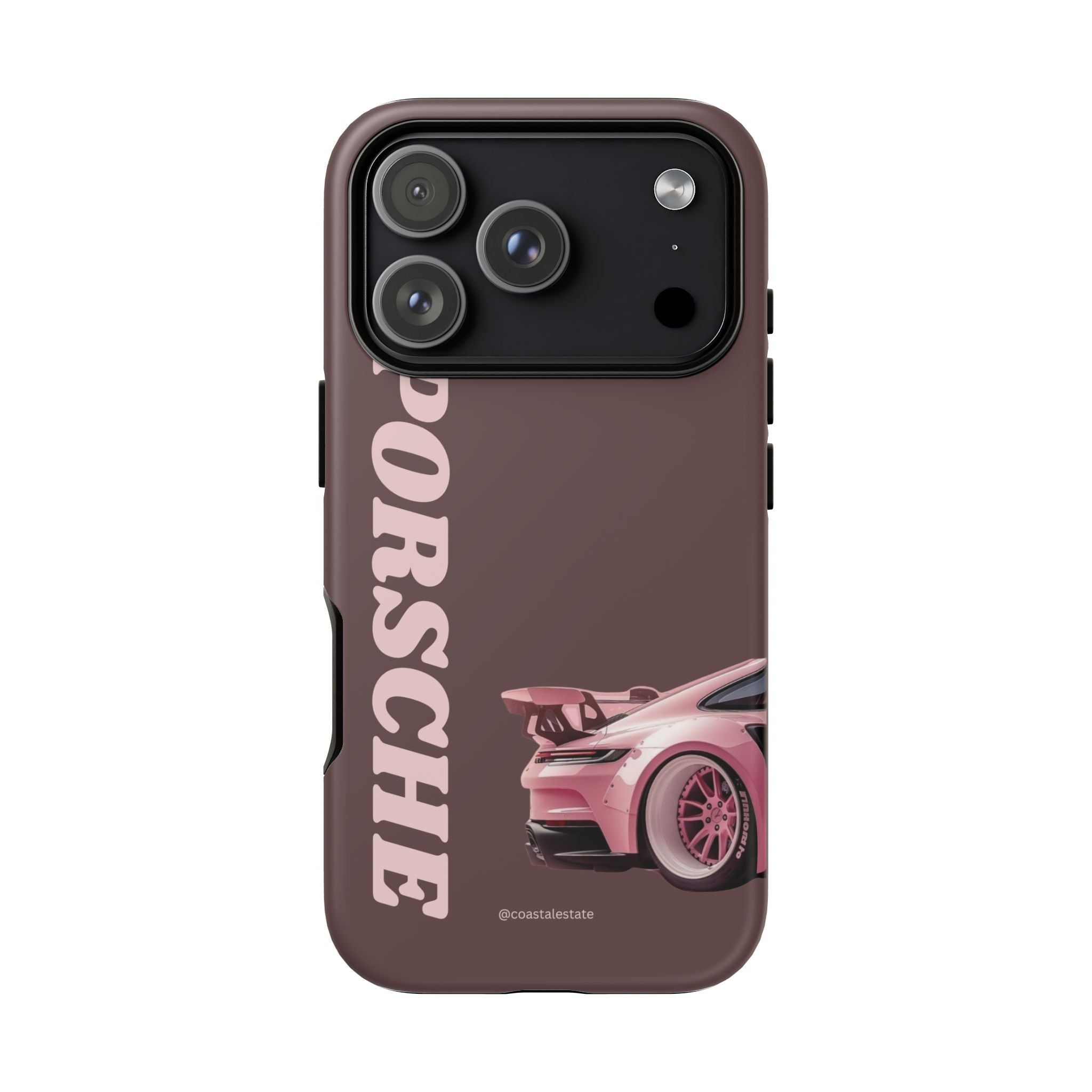 Pink Porsche Illustration Phone Case | iPhone Samsung