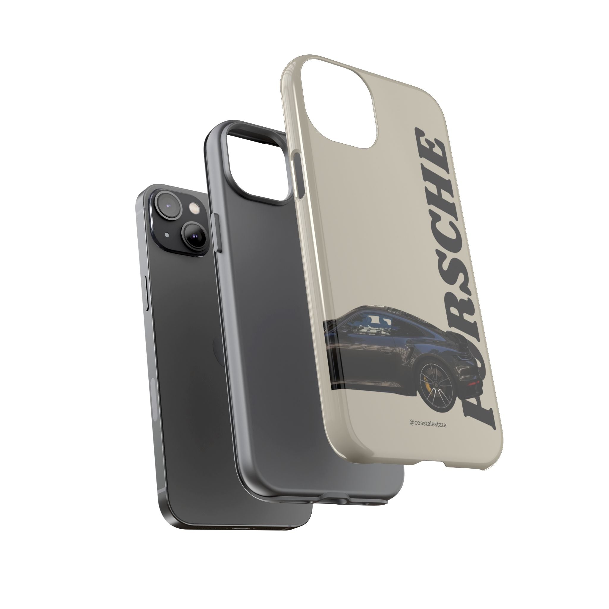 Black Porsche Side Profile Phone Case | Tough Protective Phone Case