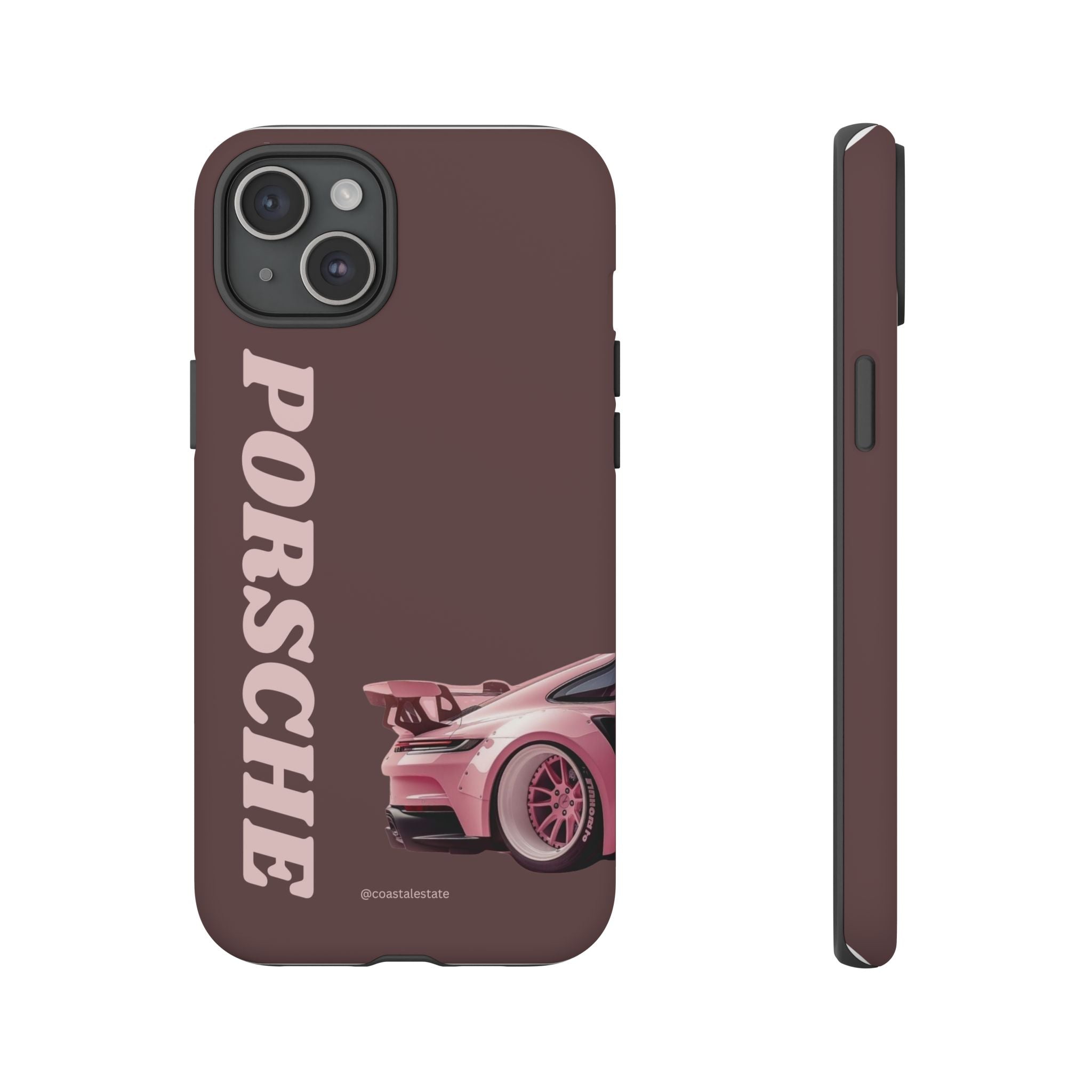 Pink Porsche Illustration Phone Case | iPhone Samsung