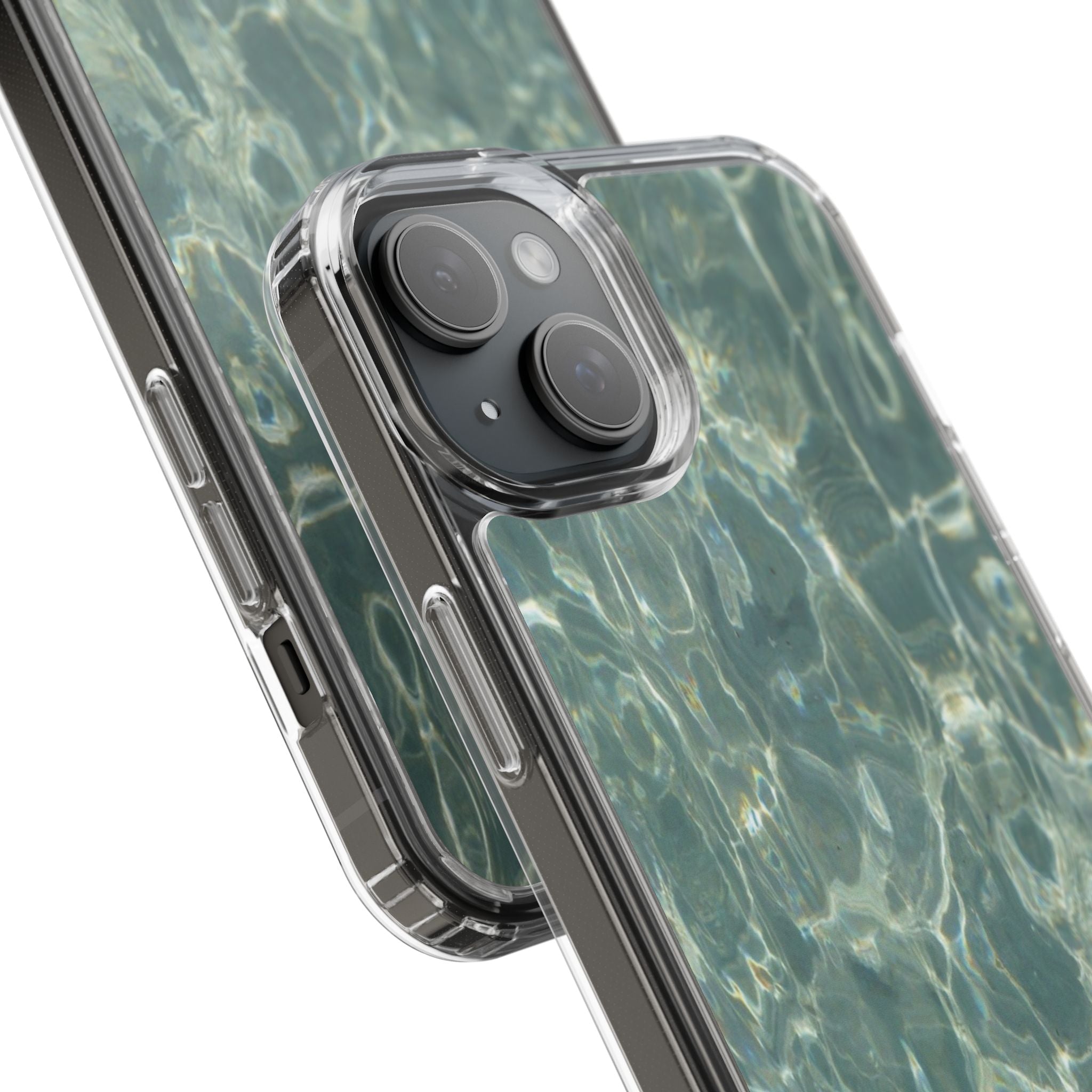 Clear Case — Aqua Pool Water Pattern Phone Case