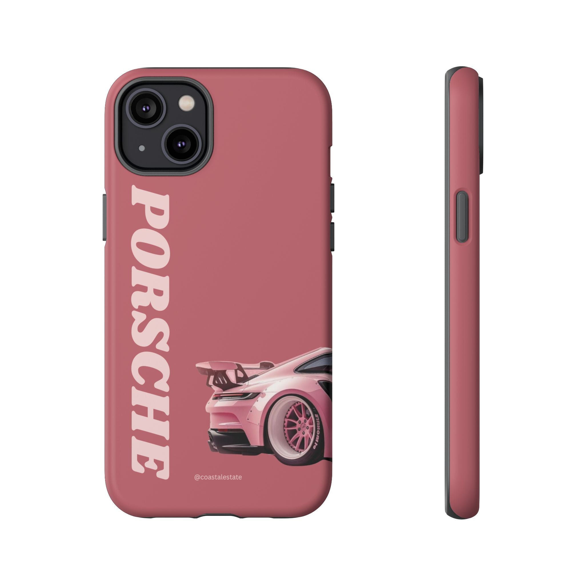 Pink Porsche Graphic Tough Case | Sport Car Phone Cover