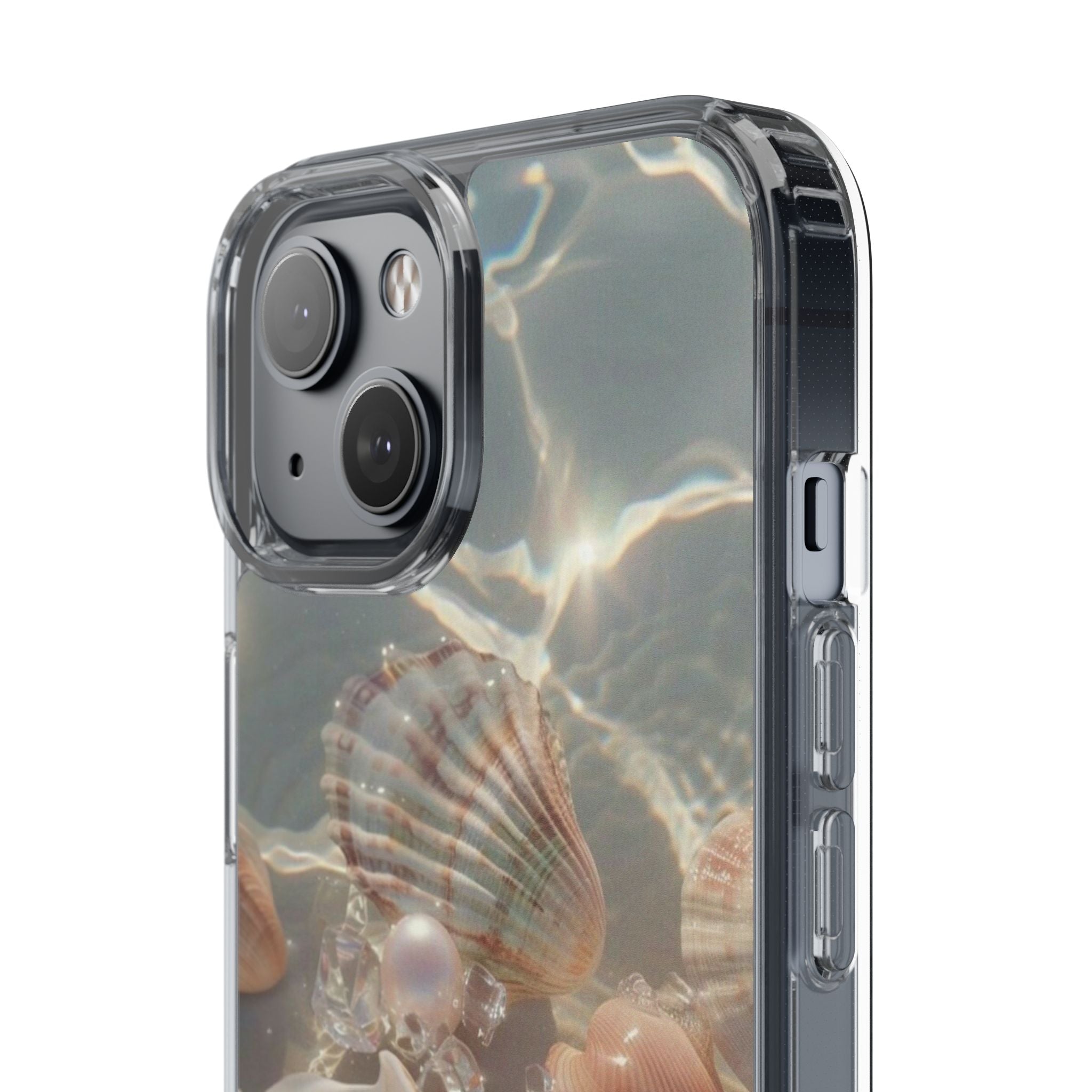 Seashell Pearl Clear Phone Case