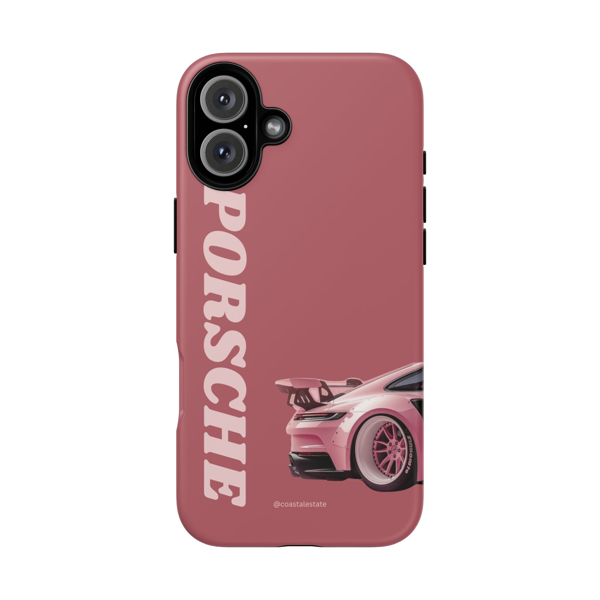 Pink Porsche Graphic Tough Case | Sport Car Phone Cover