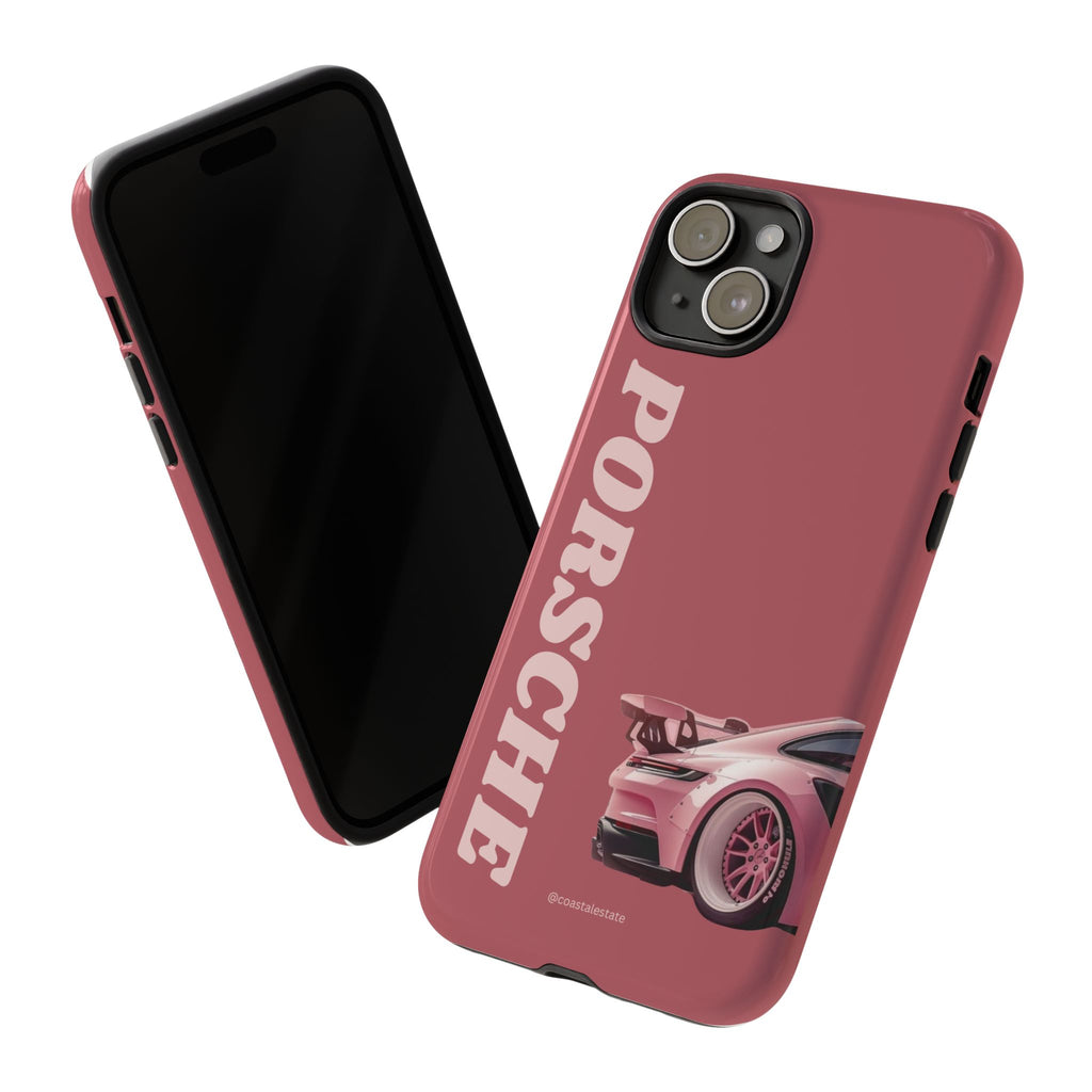 Pink Porsche Graphic Tough Case | Sport Car Phone Cover