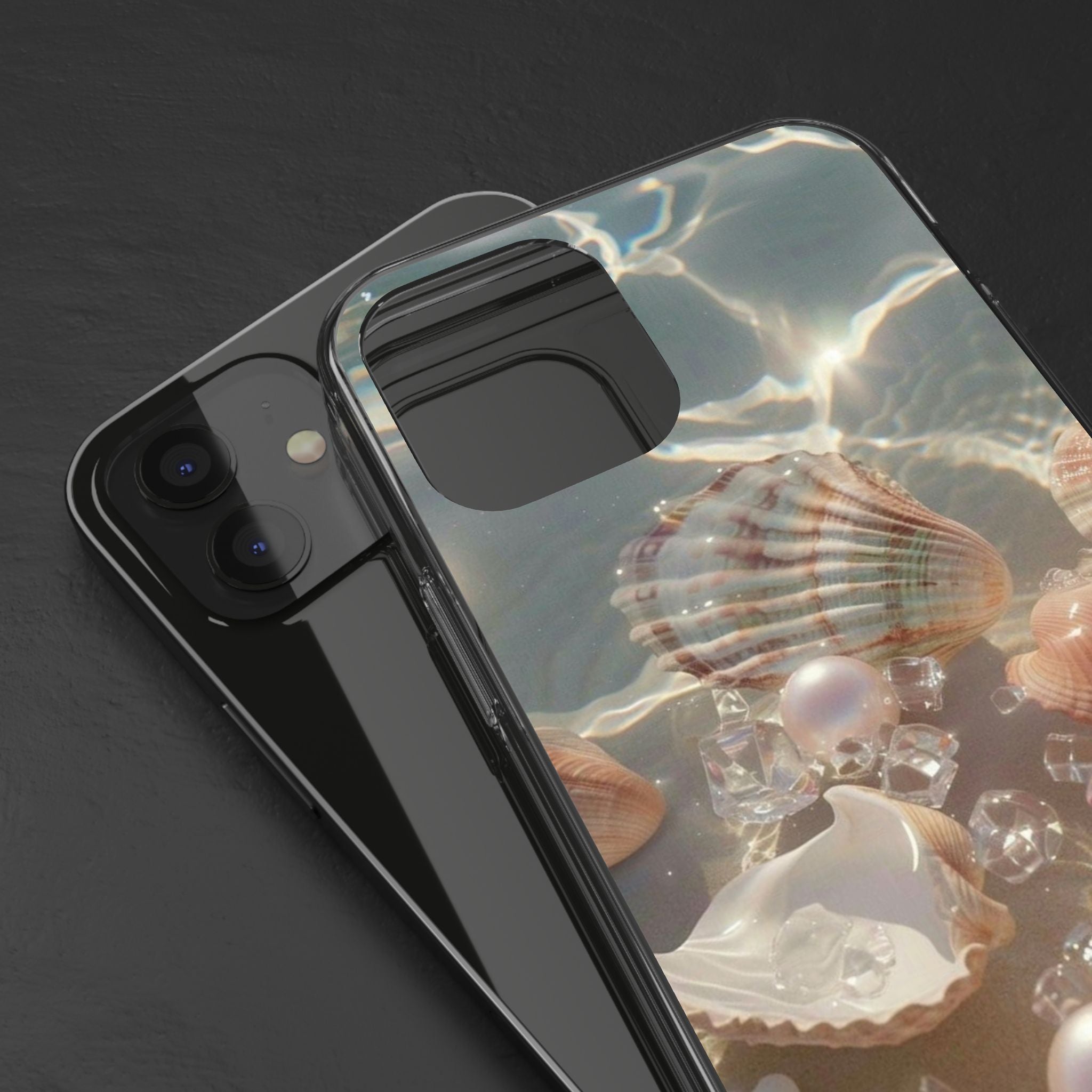 Seashell Pearl Clear Phone Case