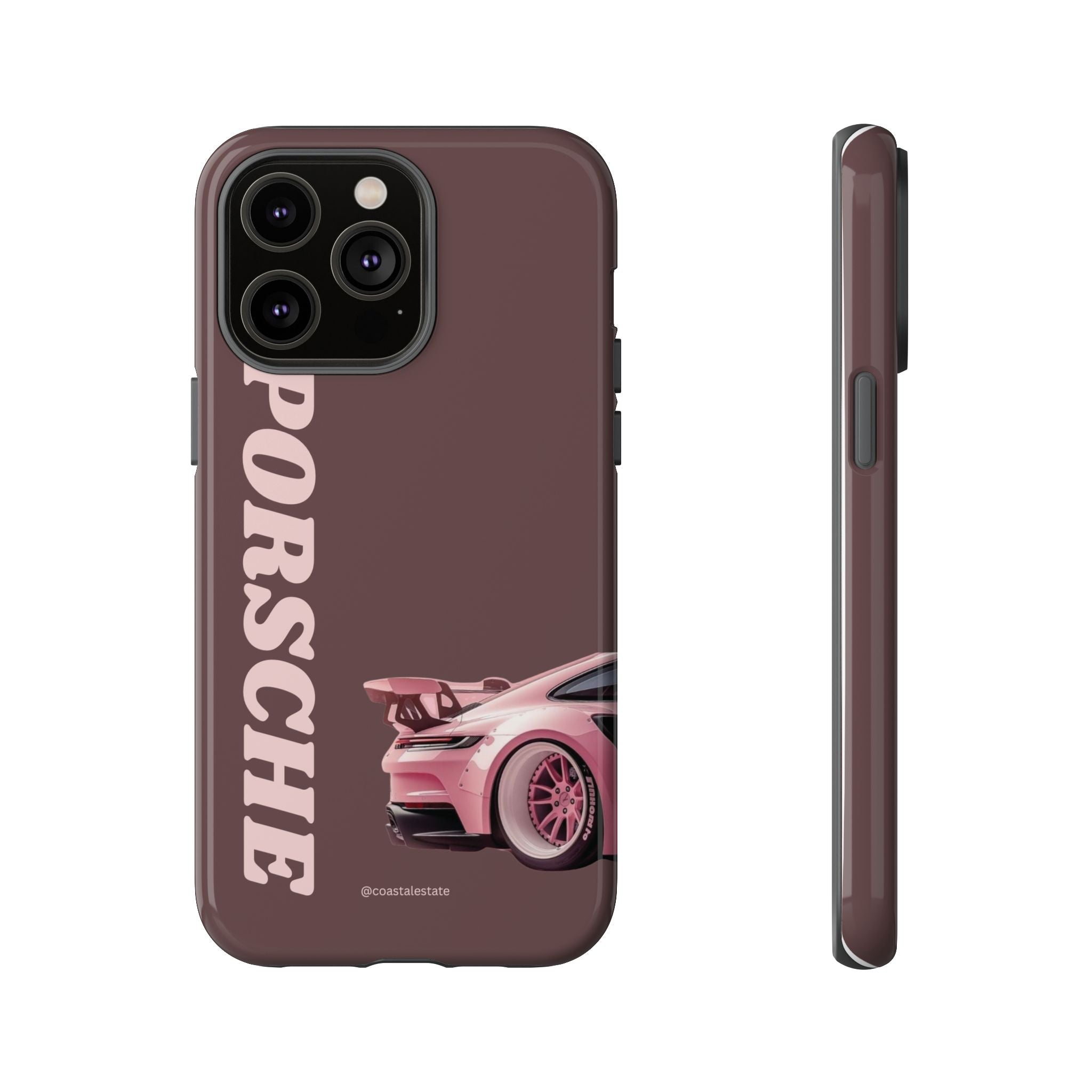 Pink Porsche Illustration Phone Case | iPhone Samsung
