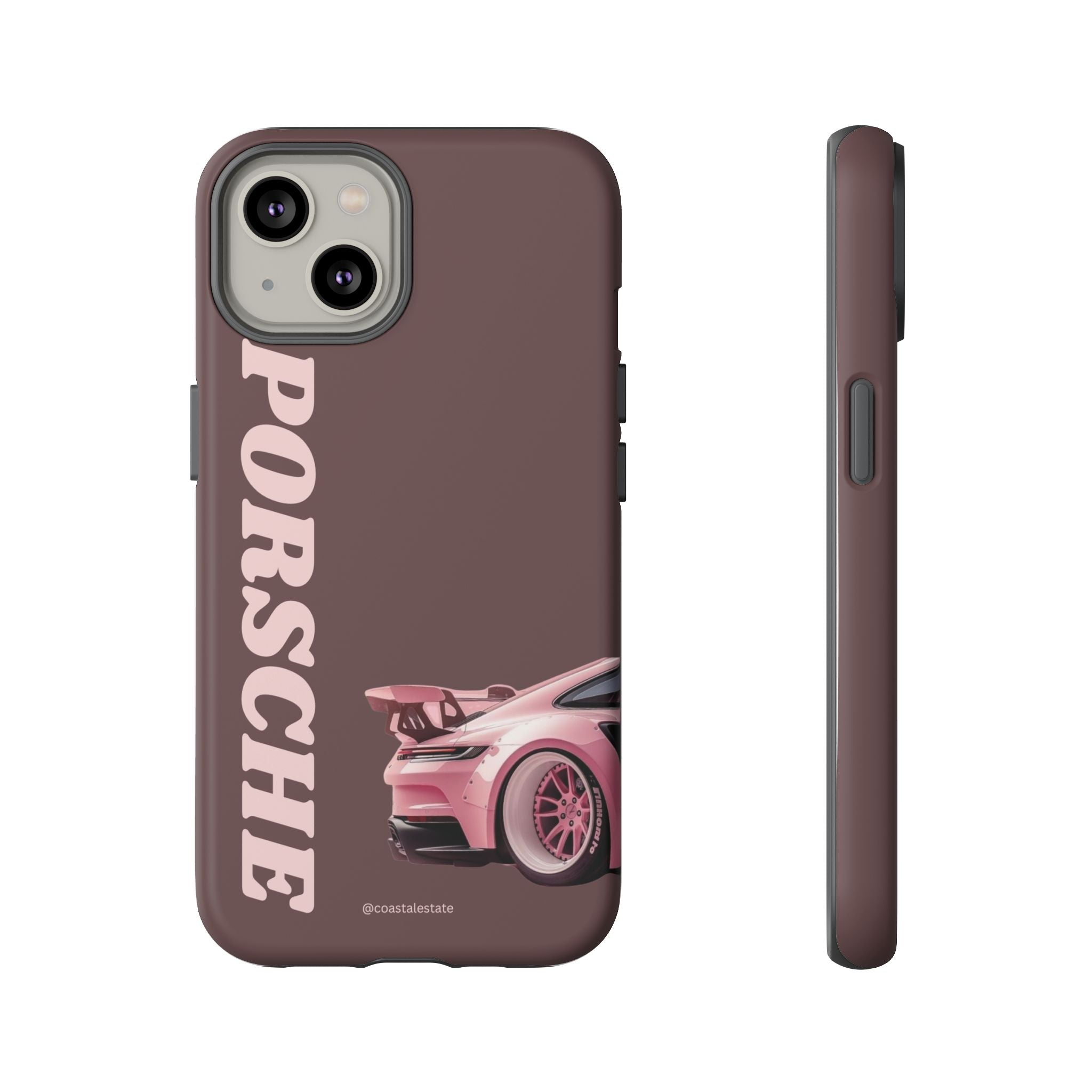 Pink Porsche Illustration Phone Case | iPhone Samsung