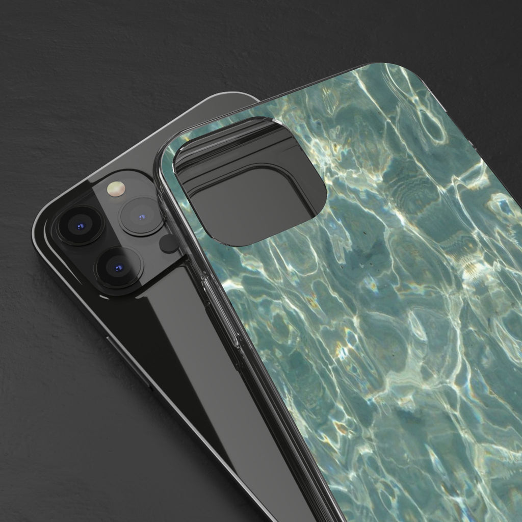 Clear Case — Aqua Pool Water Pattern Phone Case