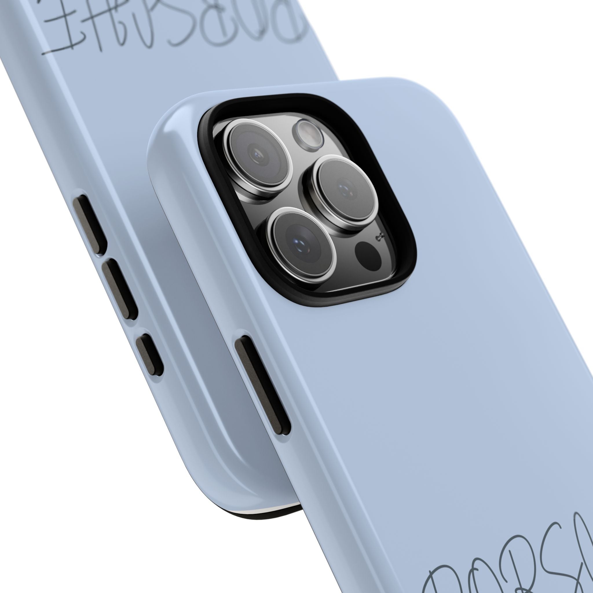 Porsche Sports Car Tough Phone Case — Light Blue Illustrated Porsche Design