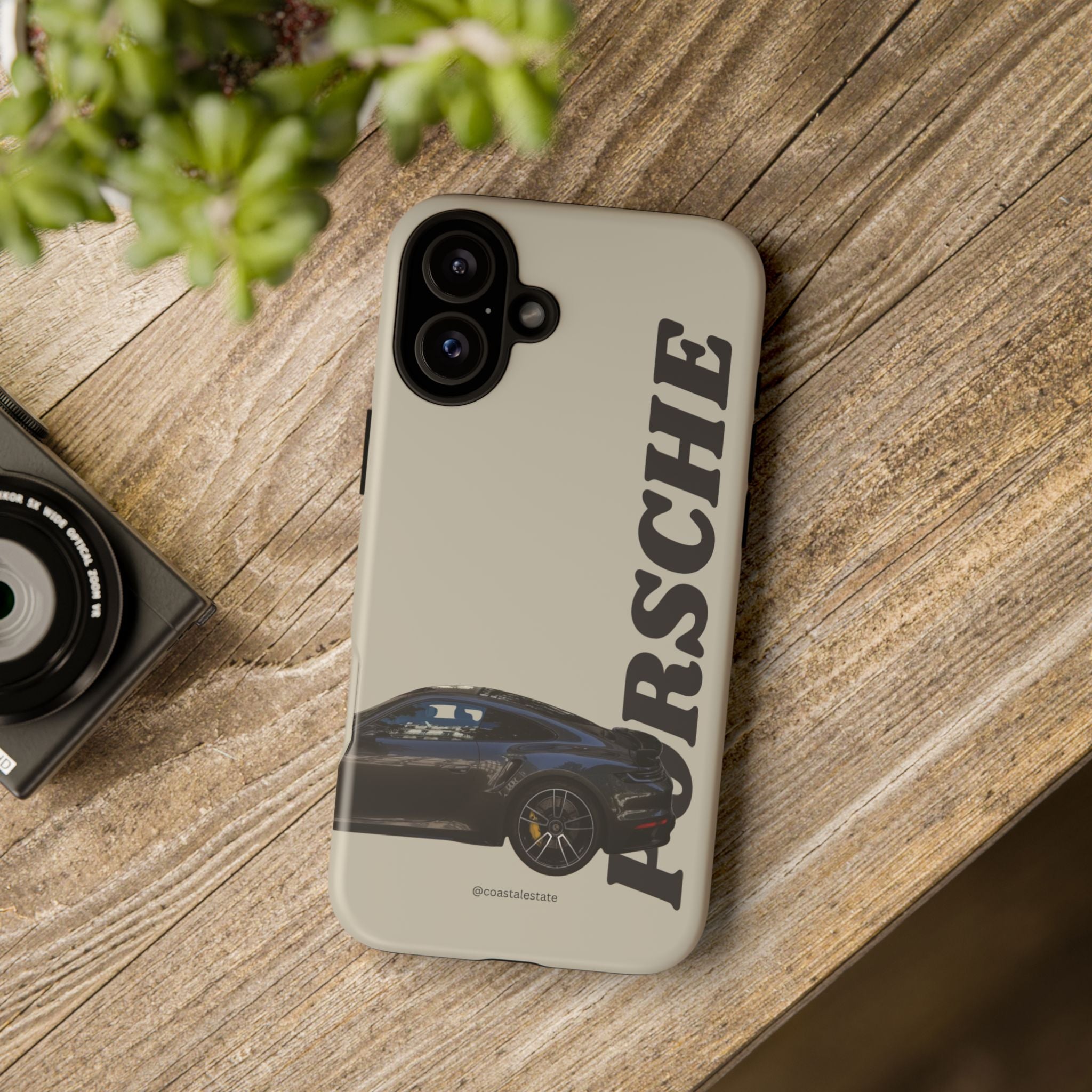 Black Porsche Side Profile Phone Case | Tough Protective Phone Case