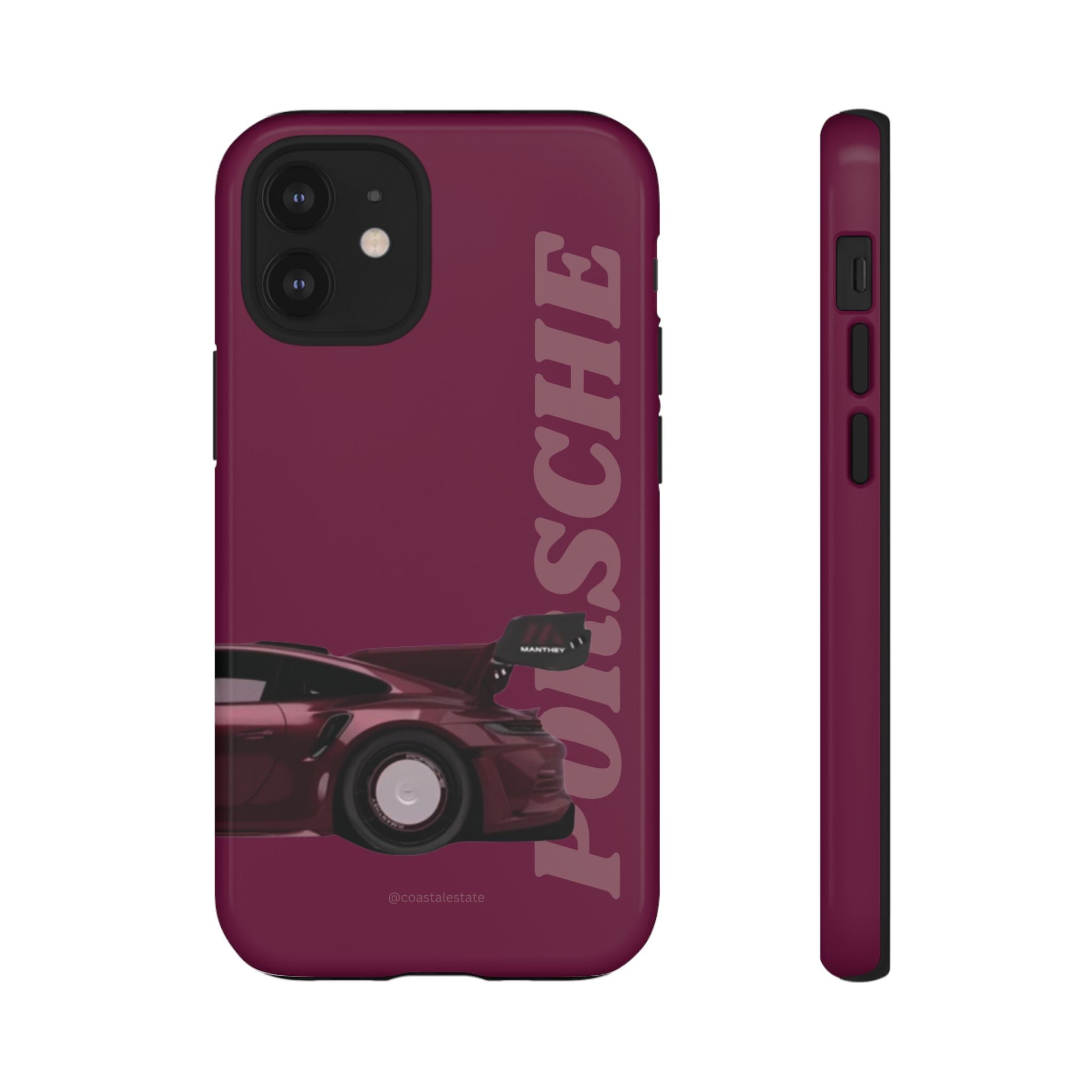 Burgundy Porsche Rear Profile Phone Case | Tough Cases
