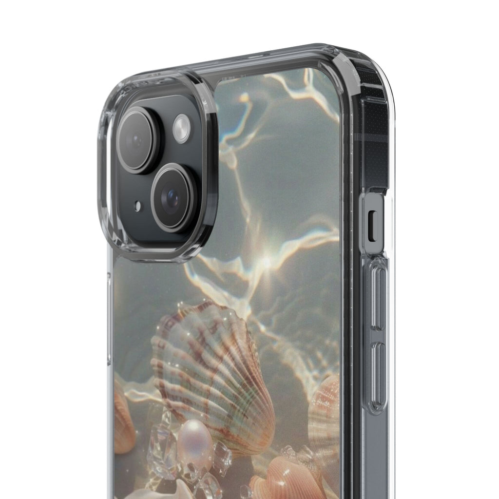 Seashell Pearl Clear Phone Case