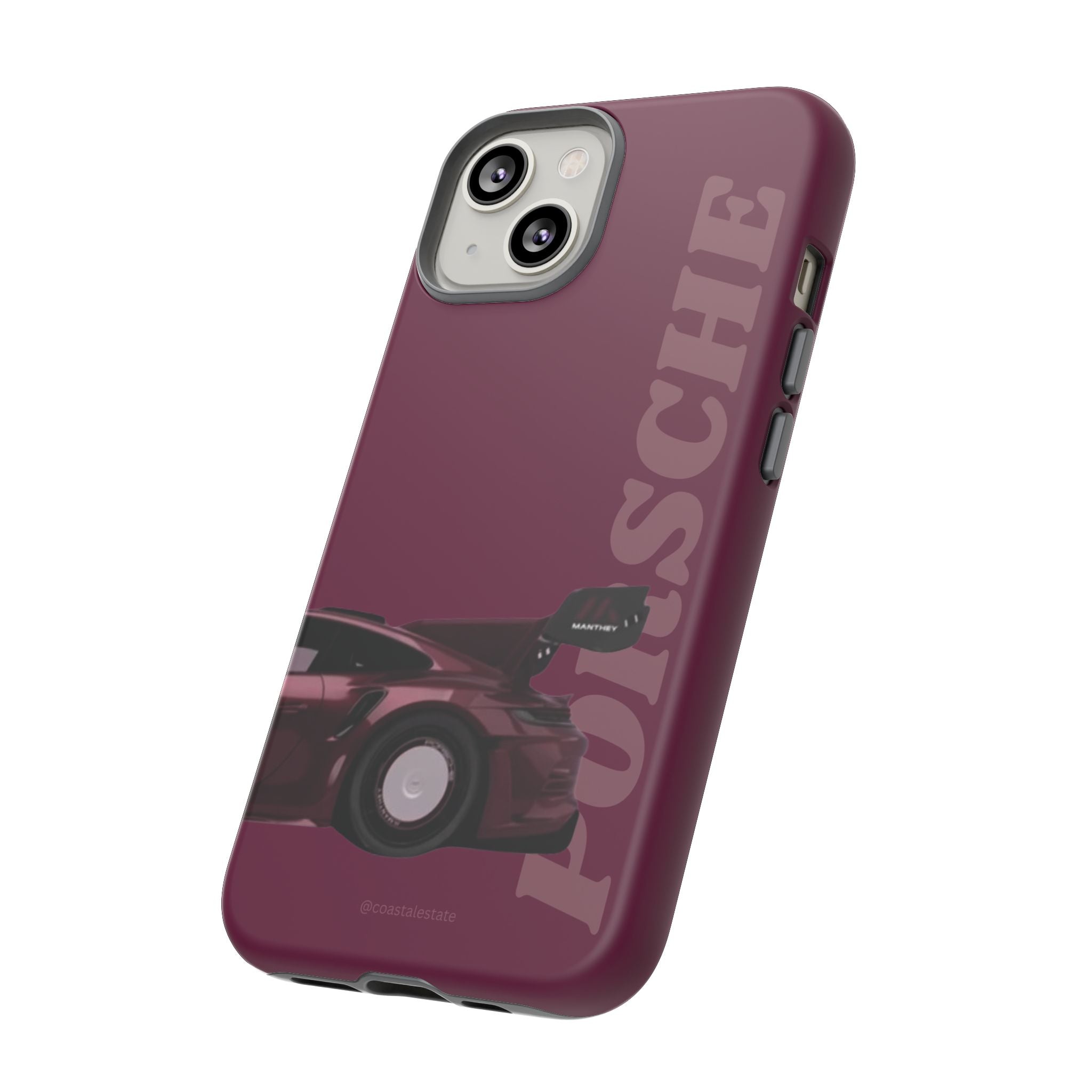 Burgundy Porsche Rear Profile Phone Case | Tough Cases
