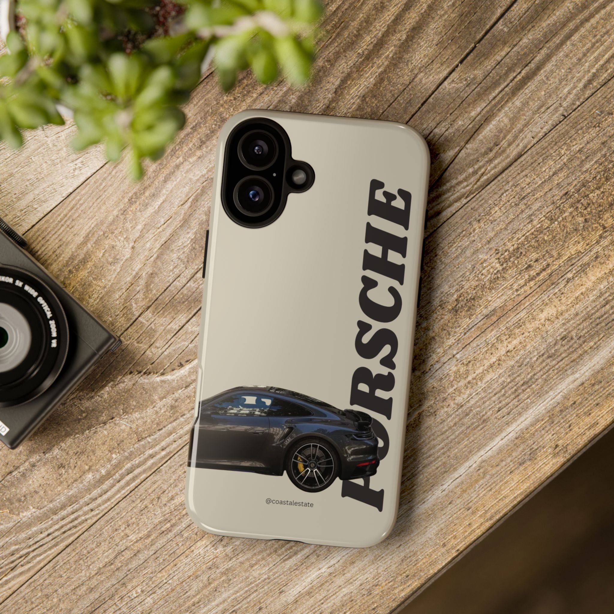 Black Porsche Side Profile Phone Case | Tough Protective Phone Case