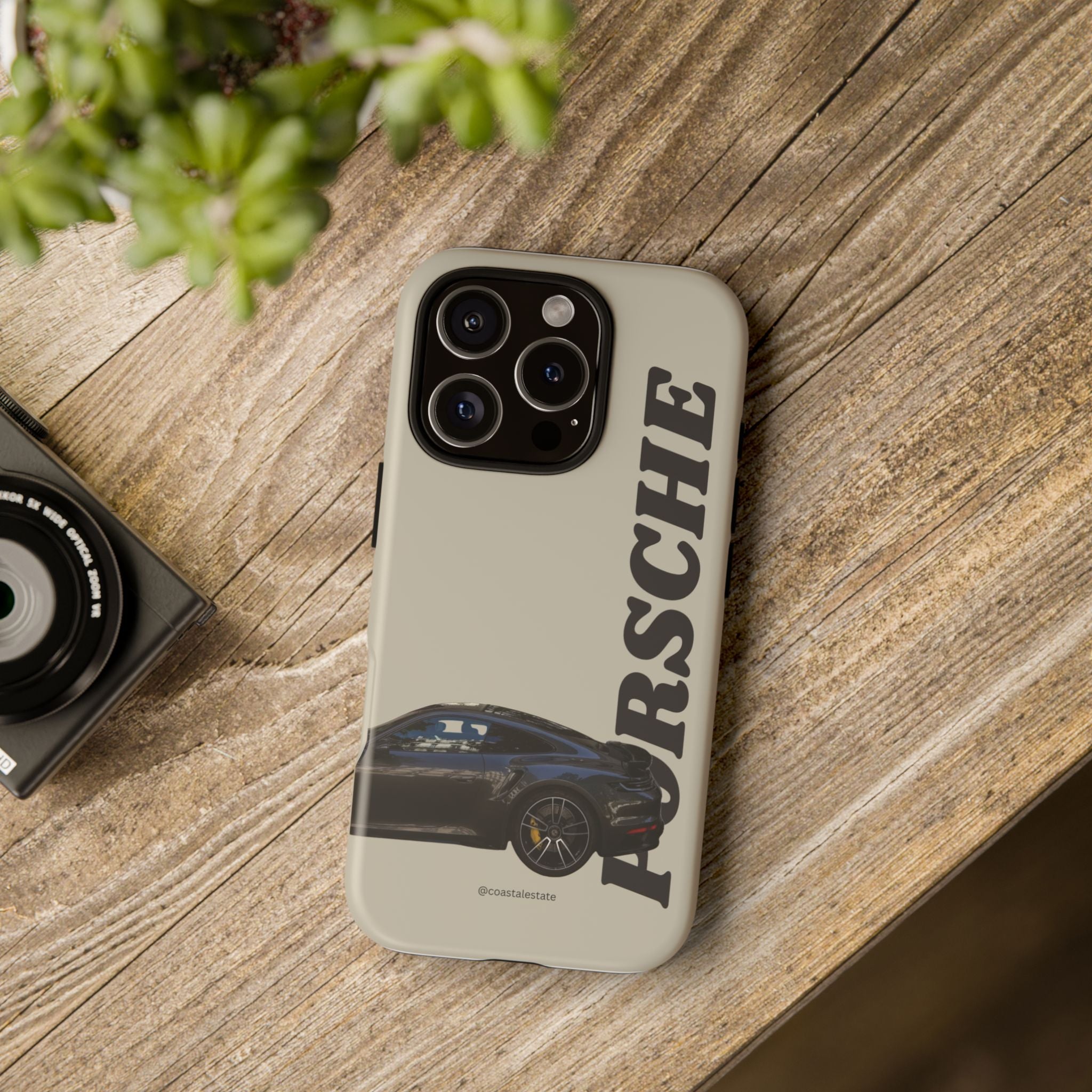 Black Porsche Side Profile Phone Case | Tough Protective Phone Case