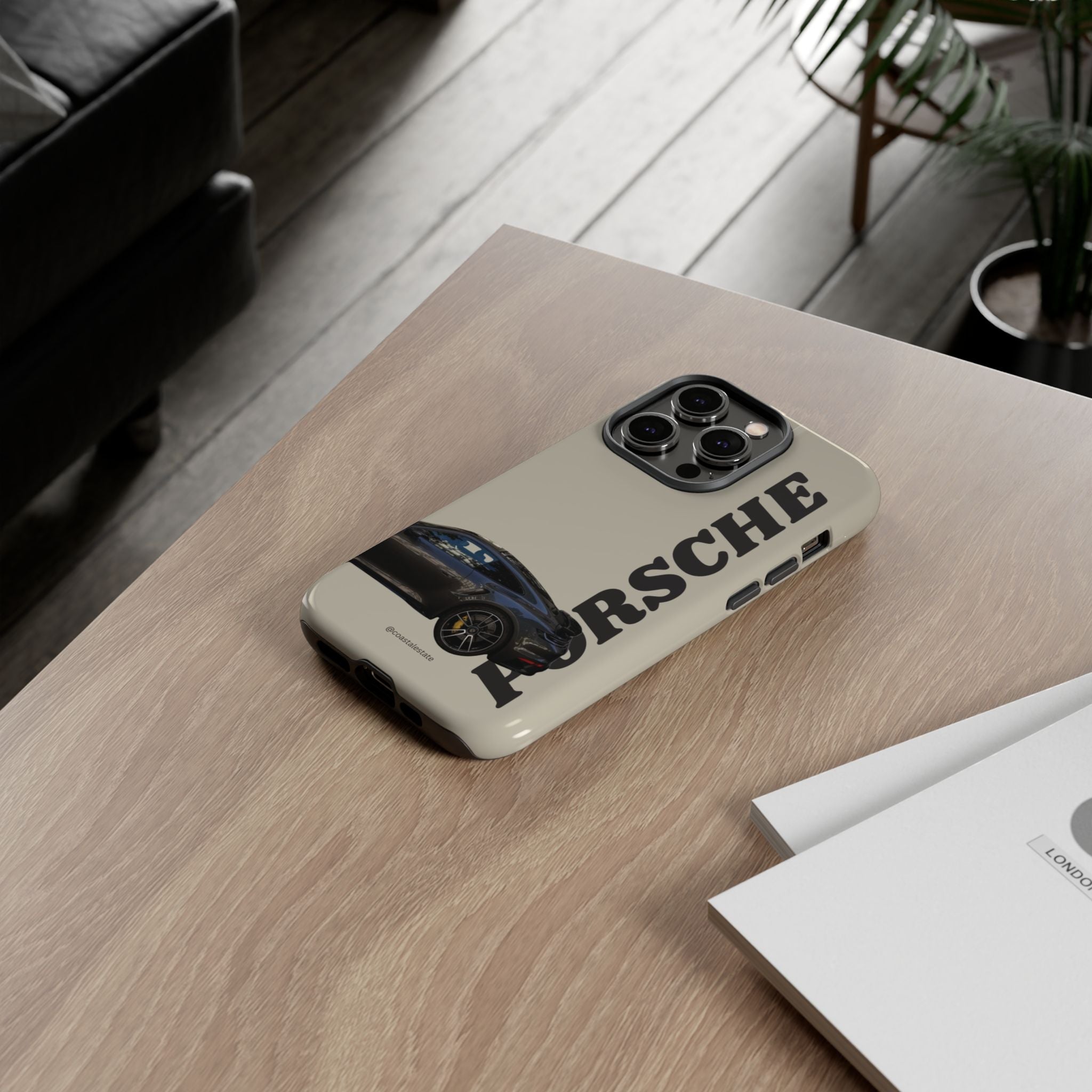 Black Porsche Side Profile Phone Case | Tough Protective Phone Case