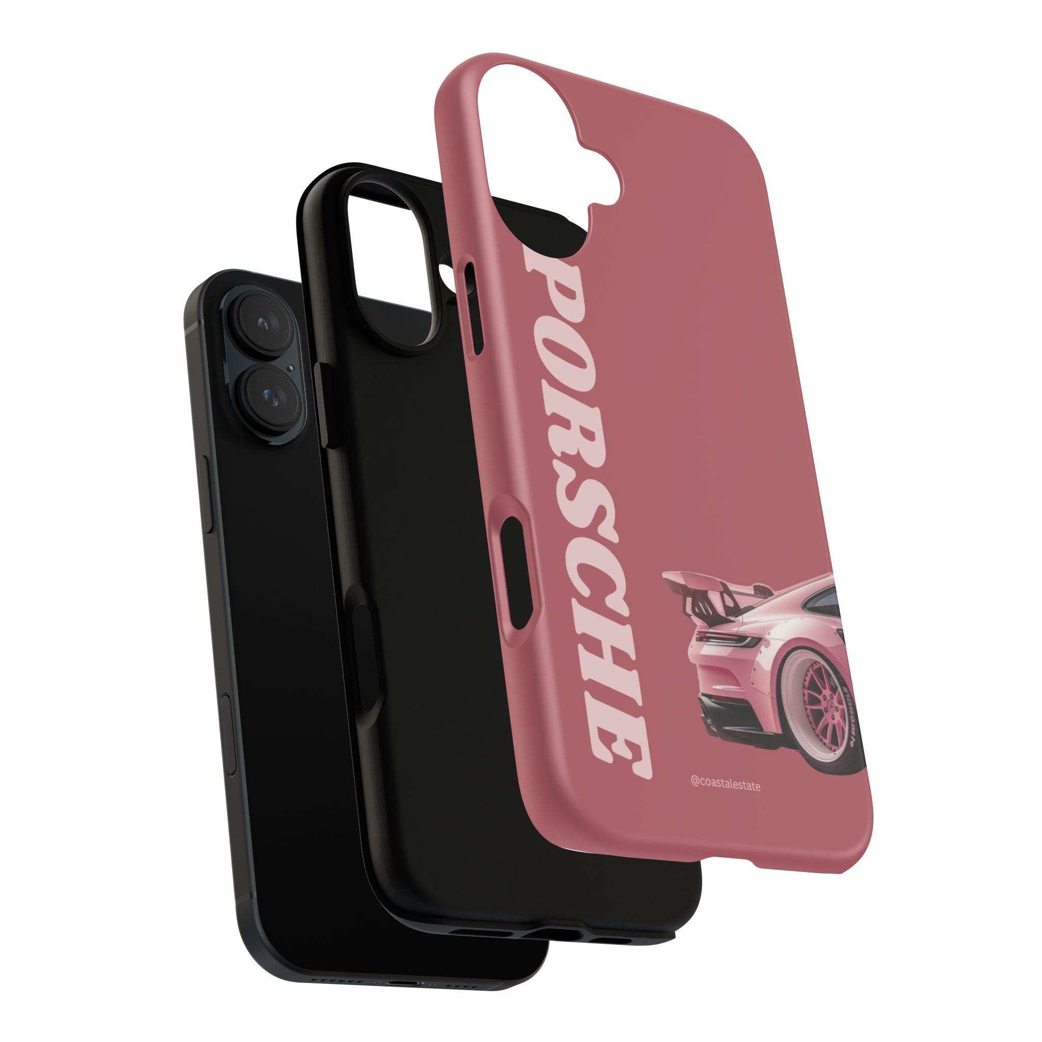 Pink Porsche Graphic Tough Case | Sport Car Phone Cover