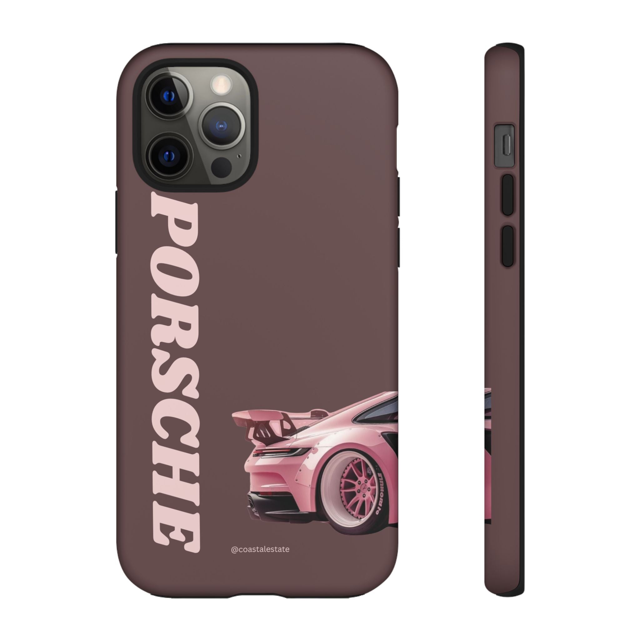 Pink Porsche Illustration Phone Case | iPhone Samsung