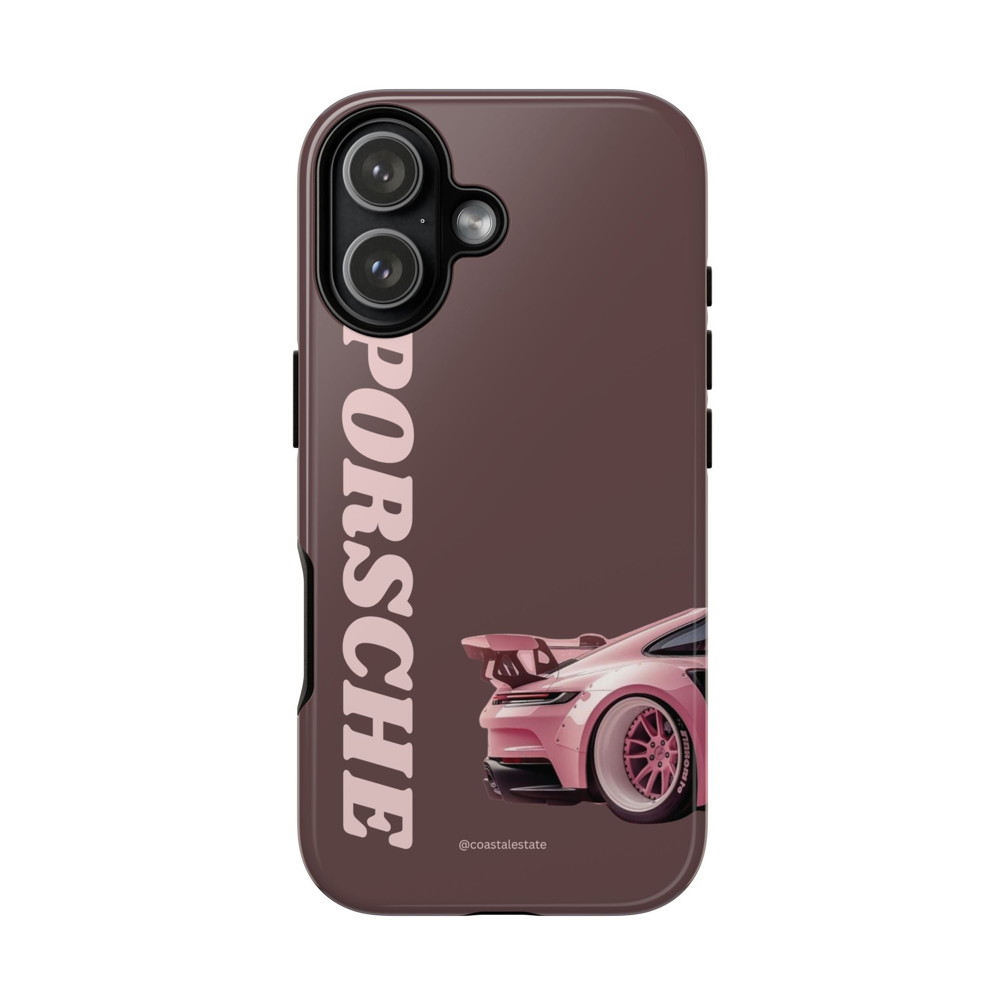 Pink Porsche Illustration Phone Case | iPhone Samsung