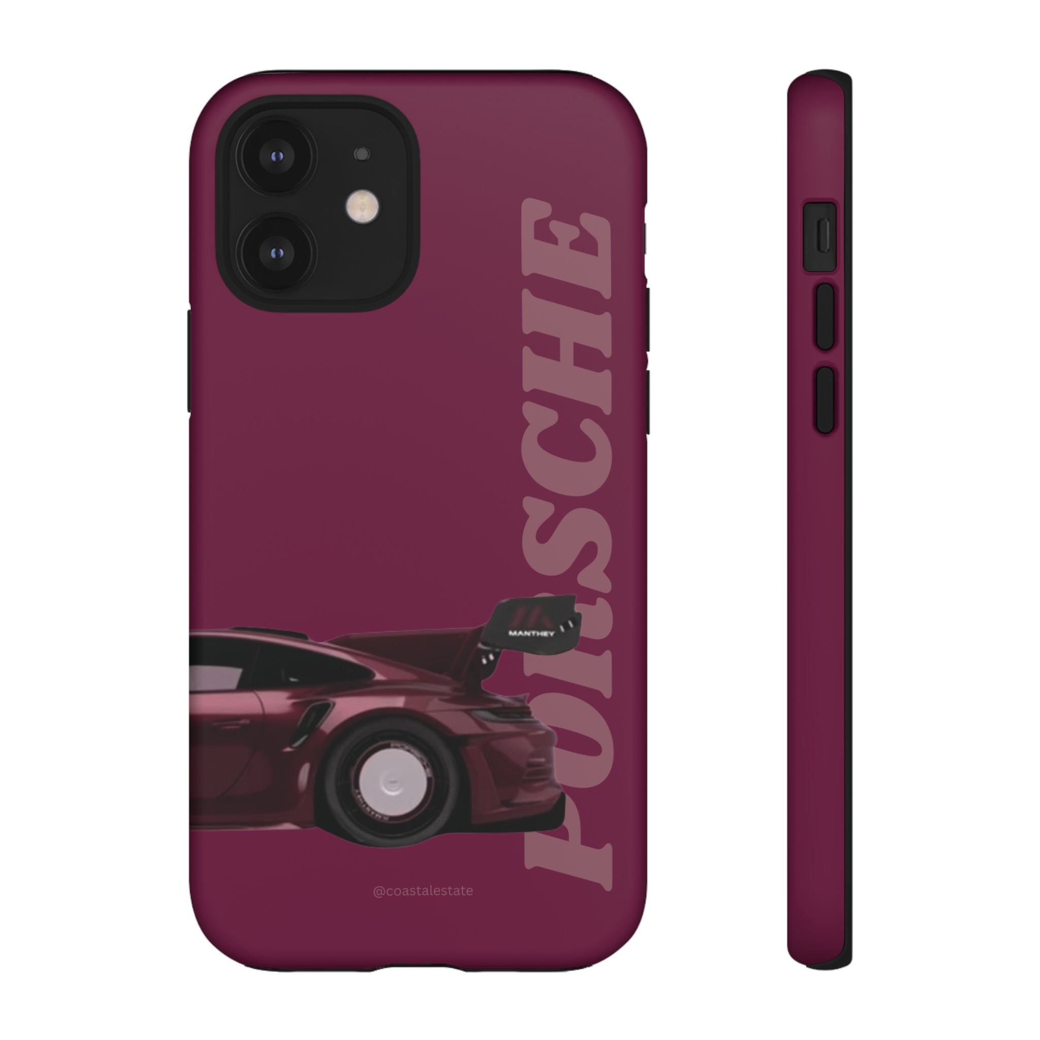 Burgundy Porsche Rear Profile Phone Case | Tough Cases