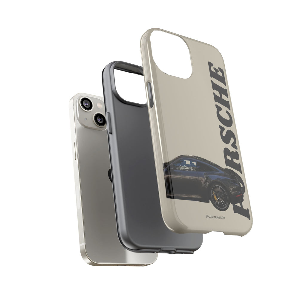 Black Porsche Side Profile Phone Case | Tough Protective Phone Case