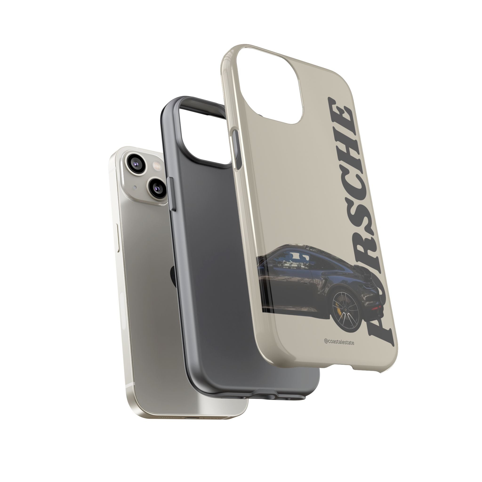Black Porsche Side Profile Phone Case | Tough Protective Phone Case