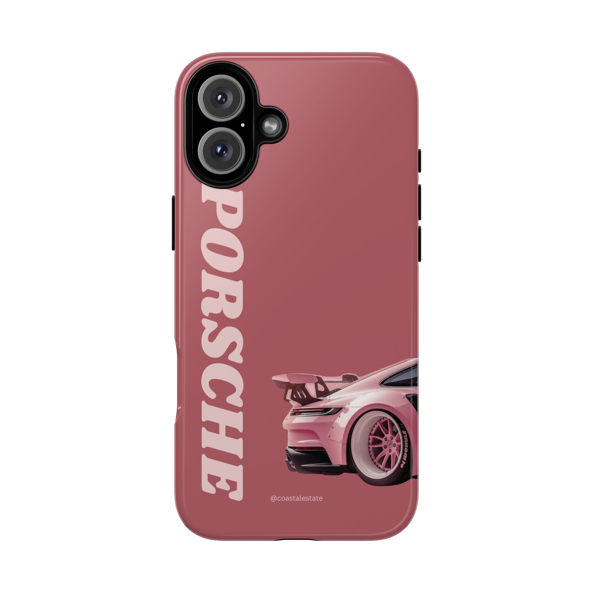 Pink Porsche Graphic Tough Case | Sport Car Phone Cover