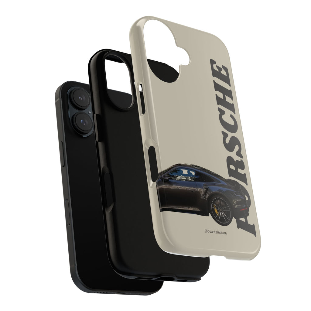 Black Porsche Side Profile Phone Case | Tough Protective Phone Case