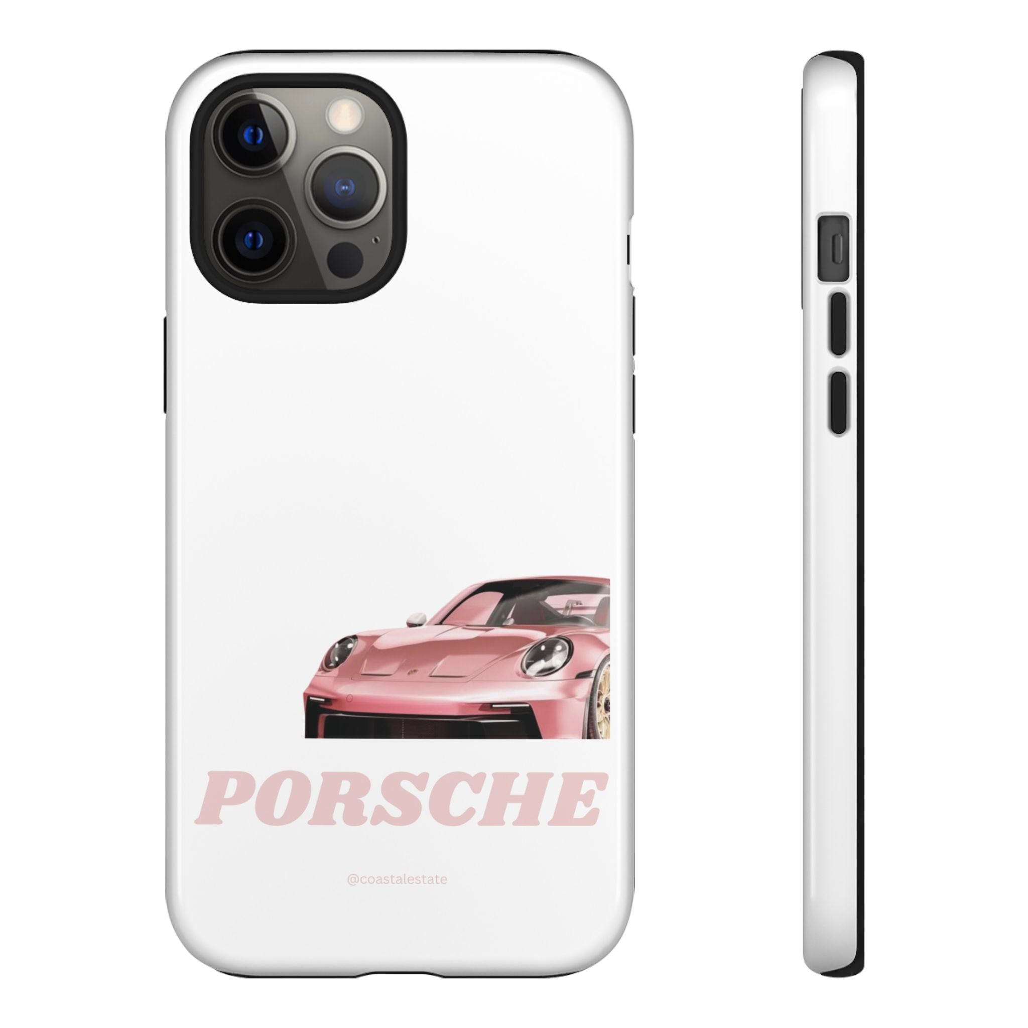 Porsche Pink Sports Car Phone Case - Stylish Automotive iPhone Cover
