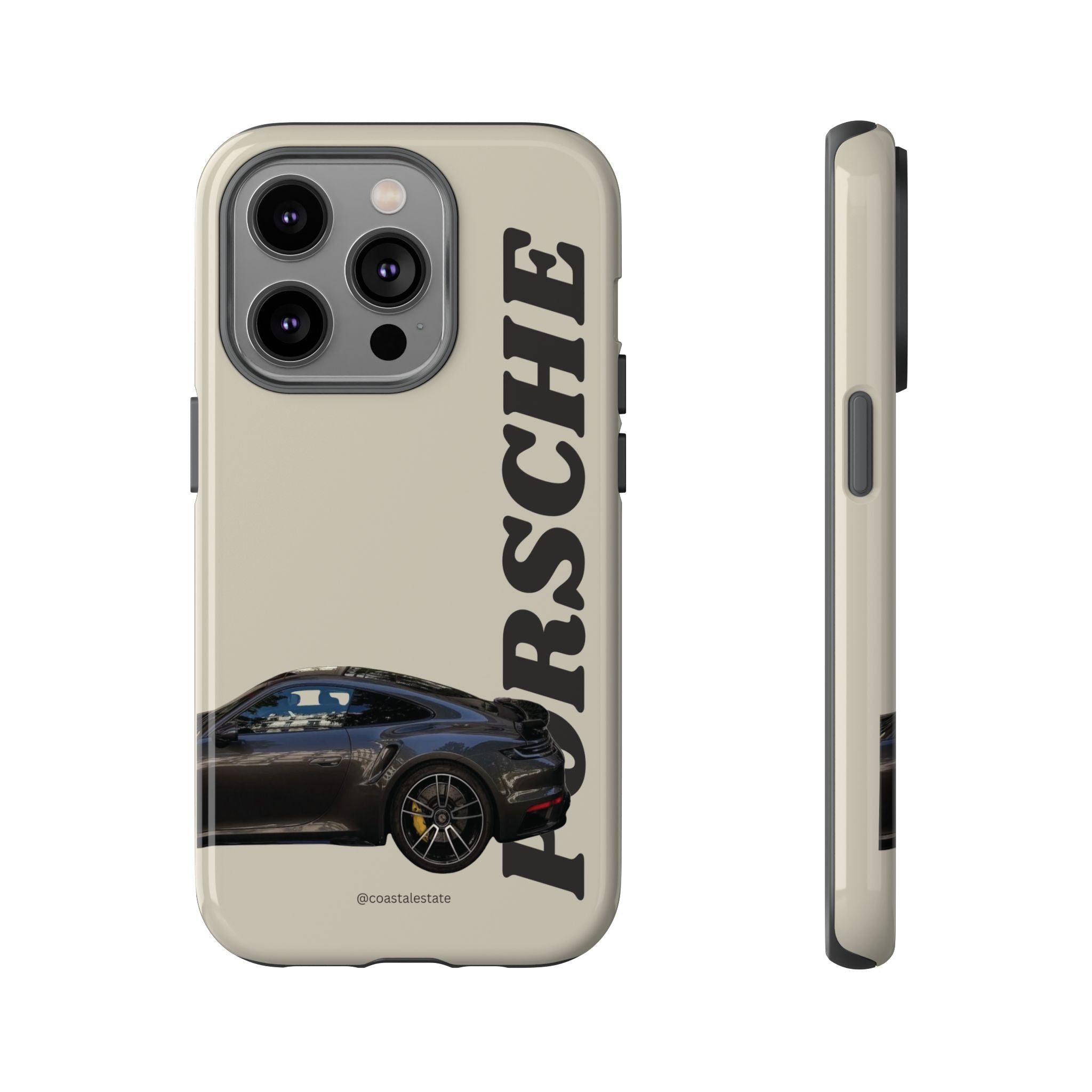 Black Porsche Side Profile Phone Case | Tough Protective Phone Case