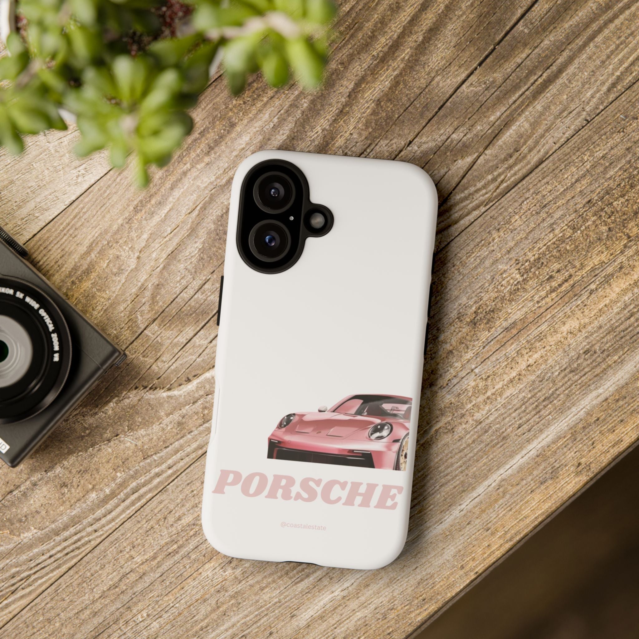 Porsche Pink Sports Car Phone Case - Stylish Automotive iPhone Cover