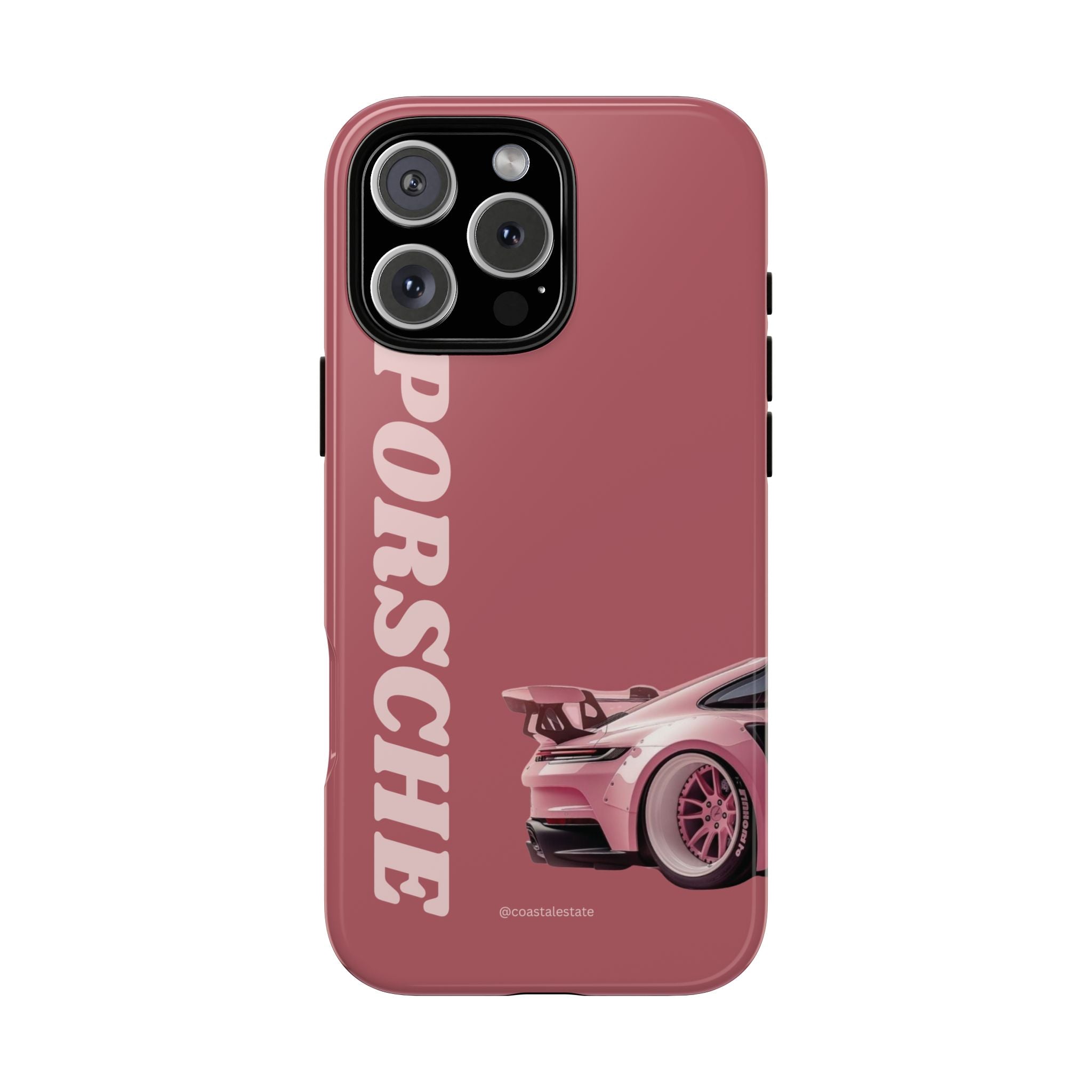 Pink Porsche Graphic Tough Case | Sport Car Phone Cover