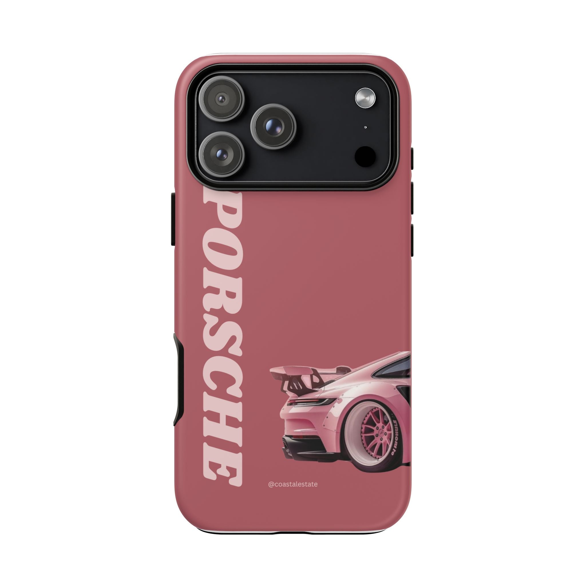 Pink Porsche Graphic Tough Case | Sport Car Phone Cover