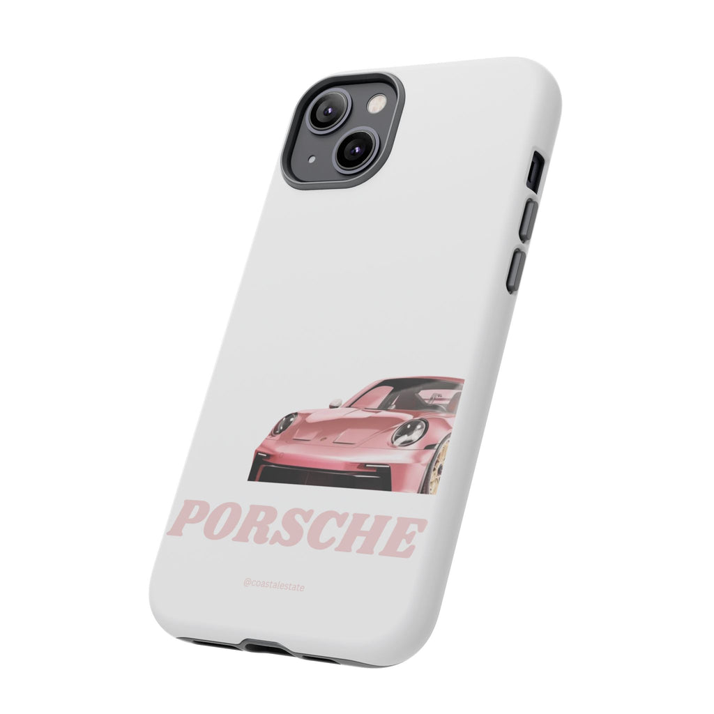 Porsche Pink Sports Car Phone Case - Stylish Automotive iPhone Cover