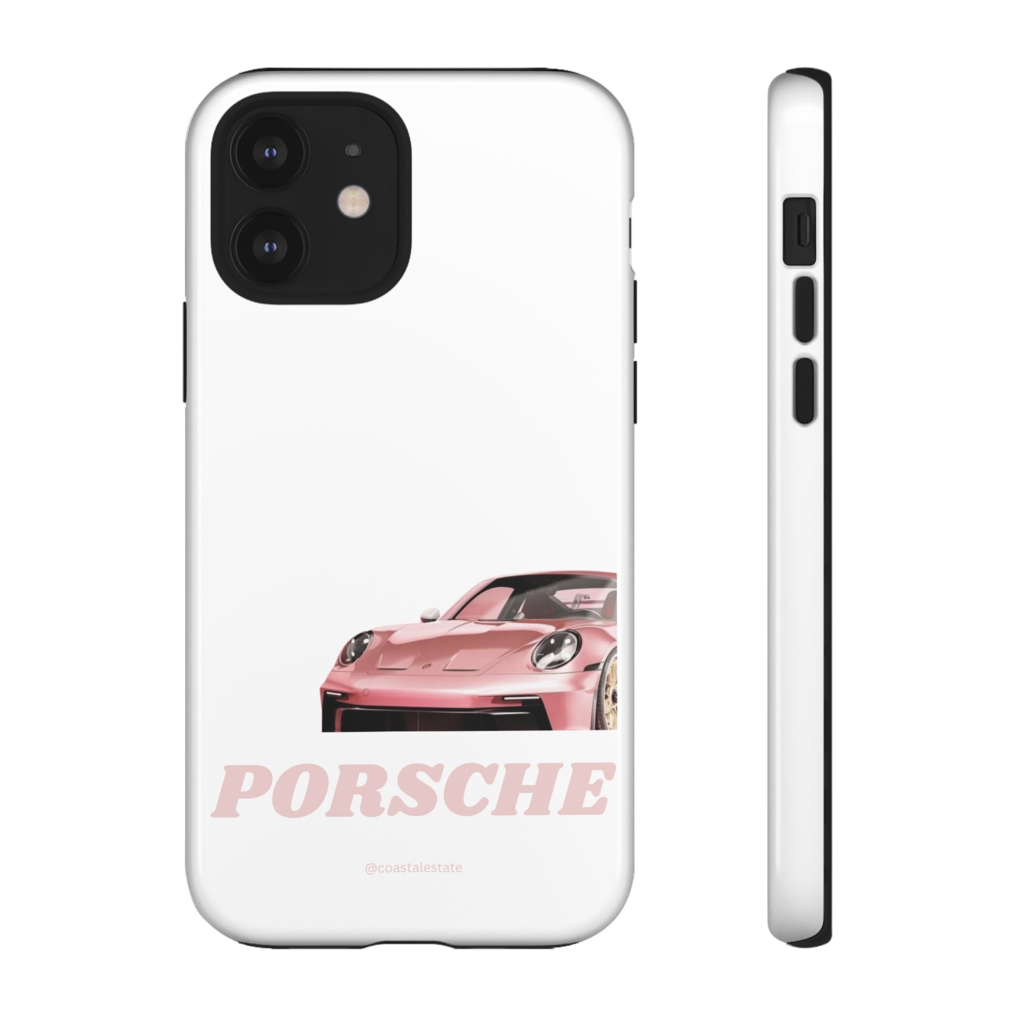 Porsche Pink Sports Car Phone Case - Stylish Automotive iPhone Cover