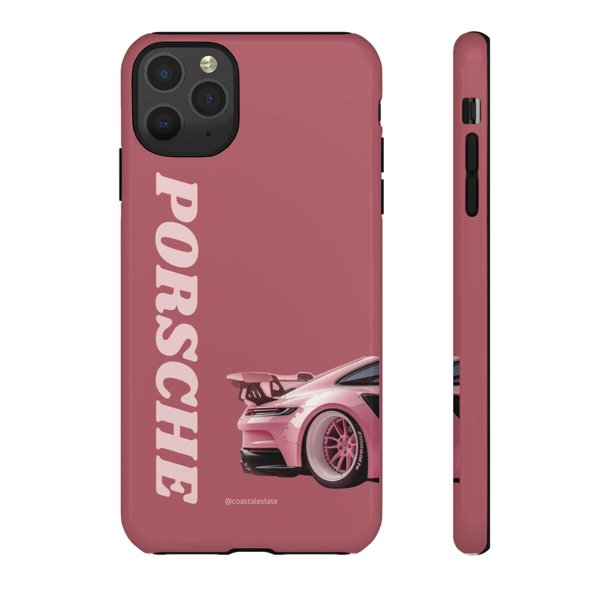 Pink Porsche Graphic Tough Case | Sport Car Phone Cover
