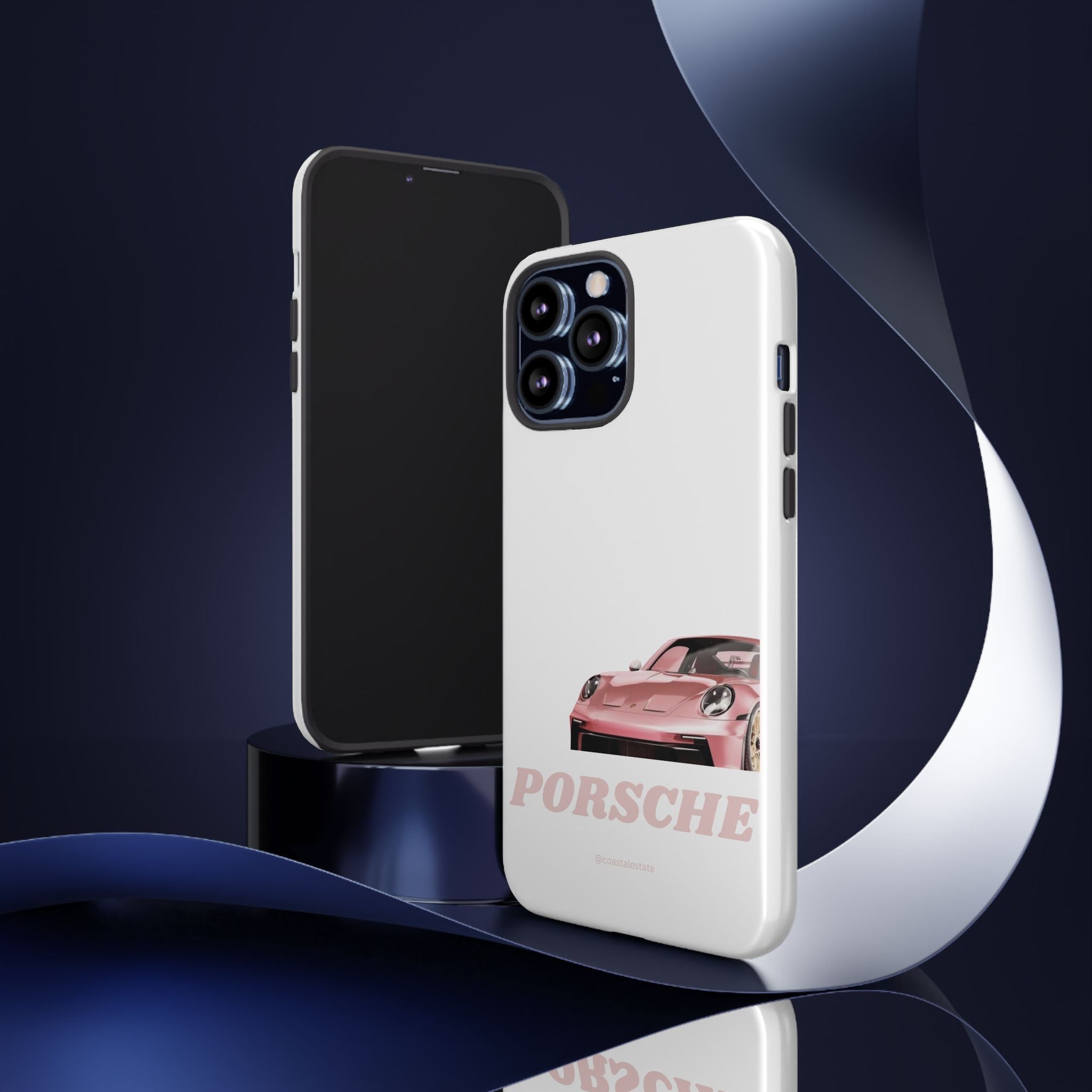 Porsche Pink Sports Car Phone Case - Stylish Automotive iPhone Cover
