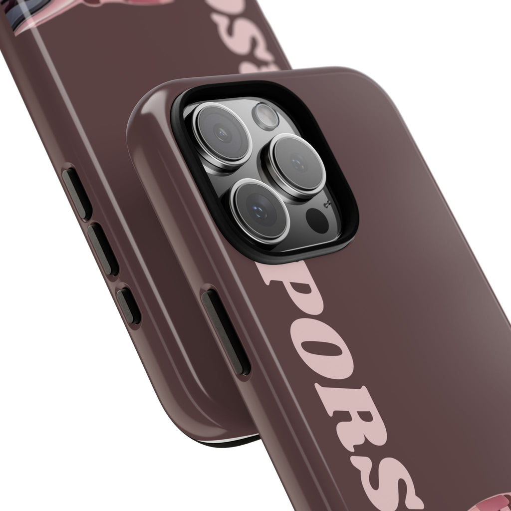 Pink Porsche Illustration Phone Case | iPhone Samsung