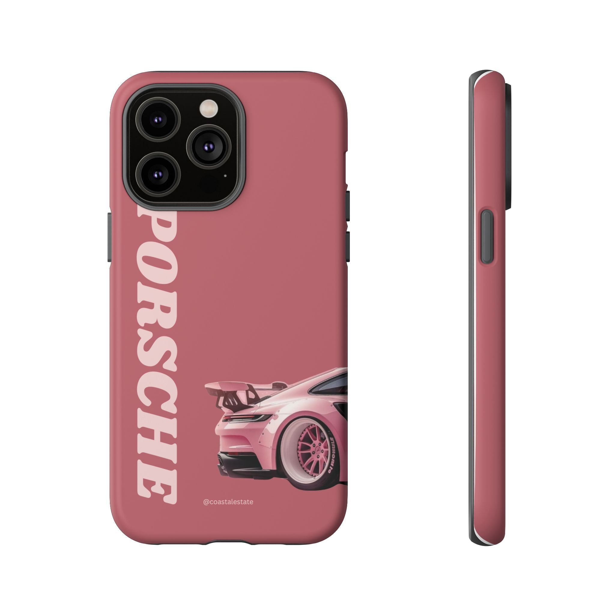 Pink Porsche Graphic Tough Case | Sport Car Phone Cover