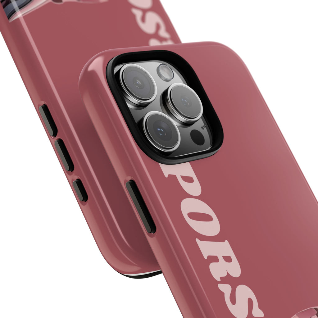Pink Porsche Graphic Tough Case | Sport Car Phone Cover