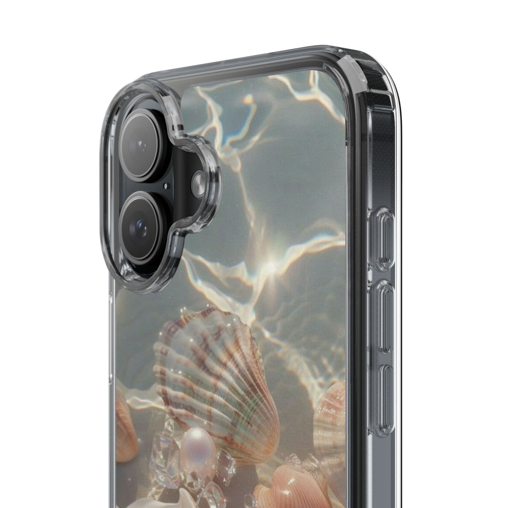 Seashell Pearl Clear Phone Case