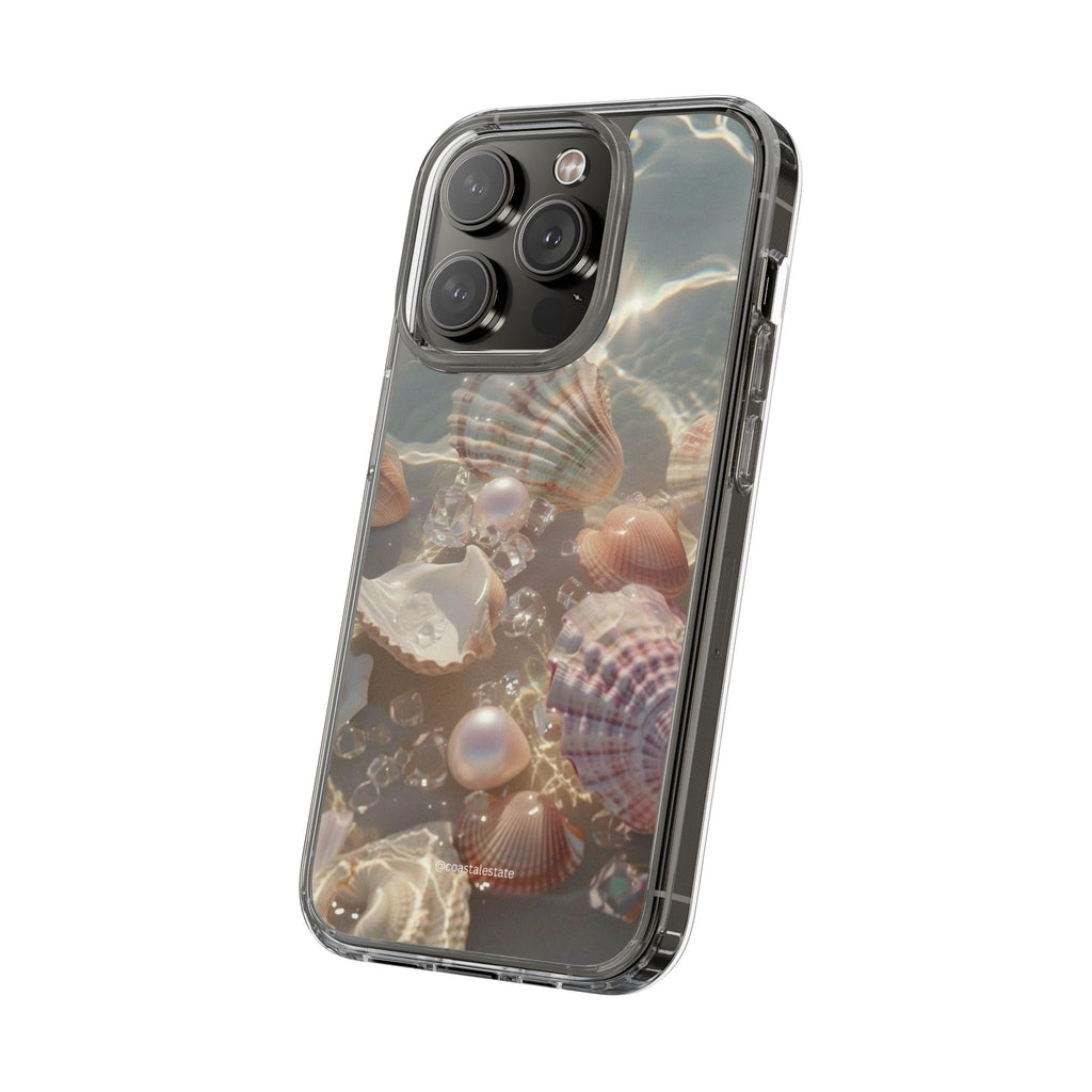 Seashell Pearl Clear Phone Case