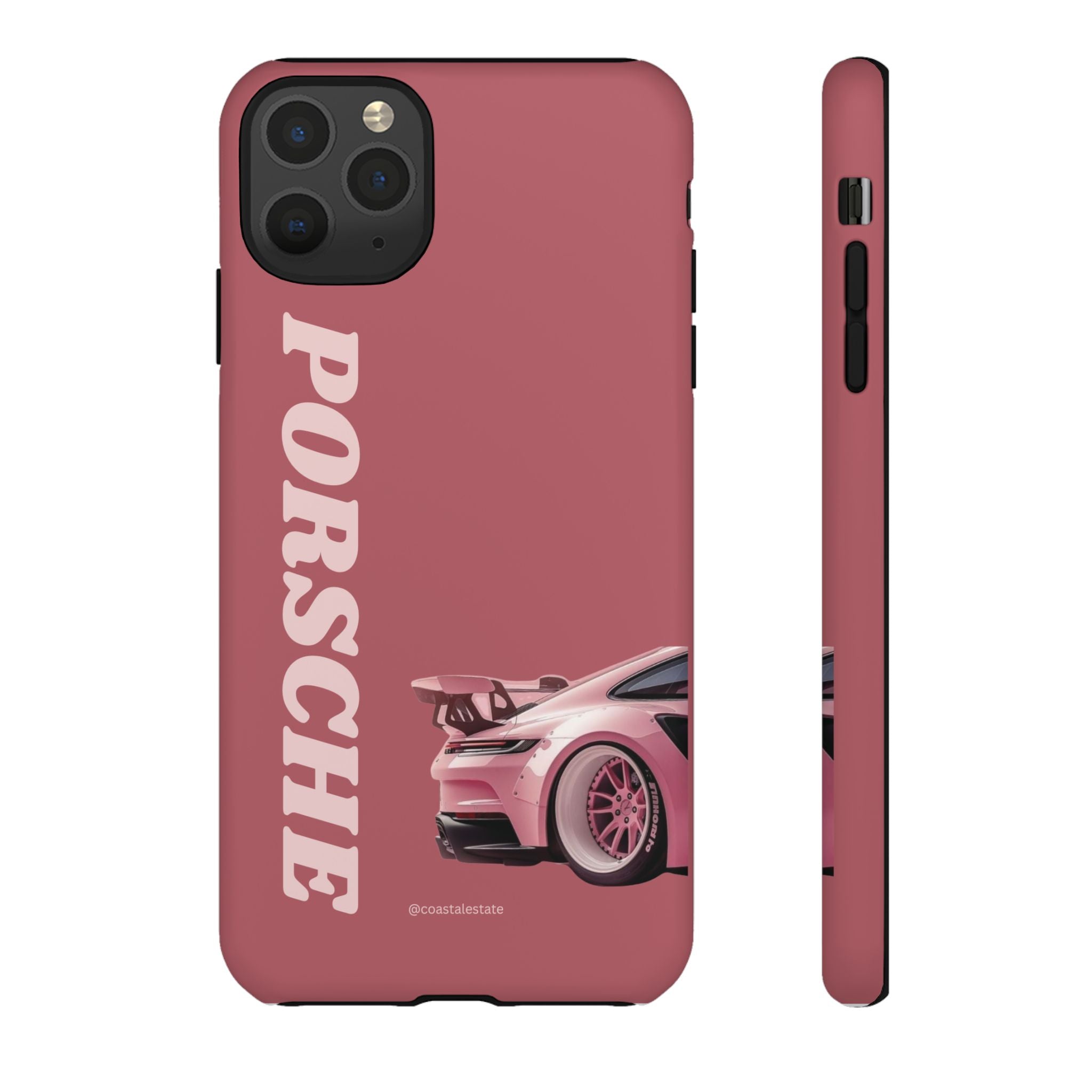 Pink Porsche Graphic Tough Case | Sport Car Phone Cover
