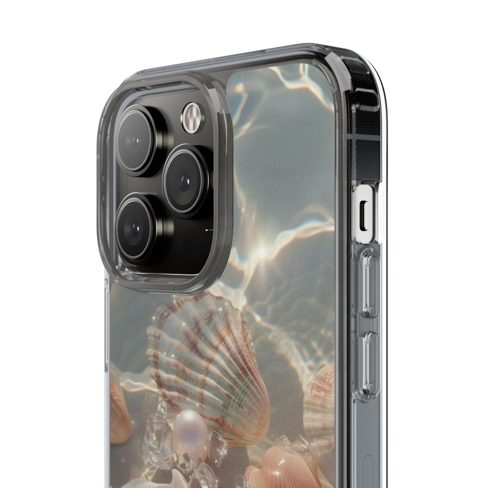 Seashell Pearl Clear Phone Case