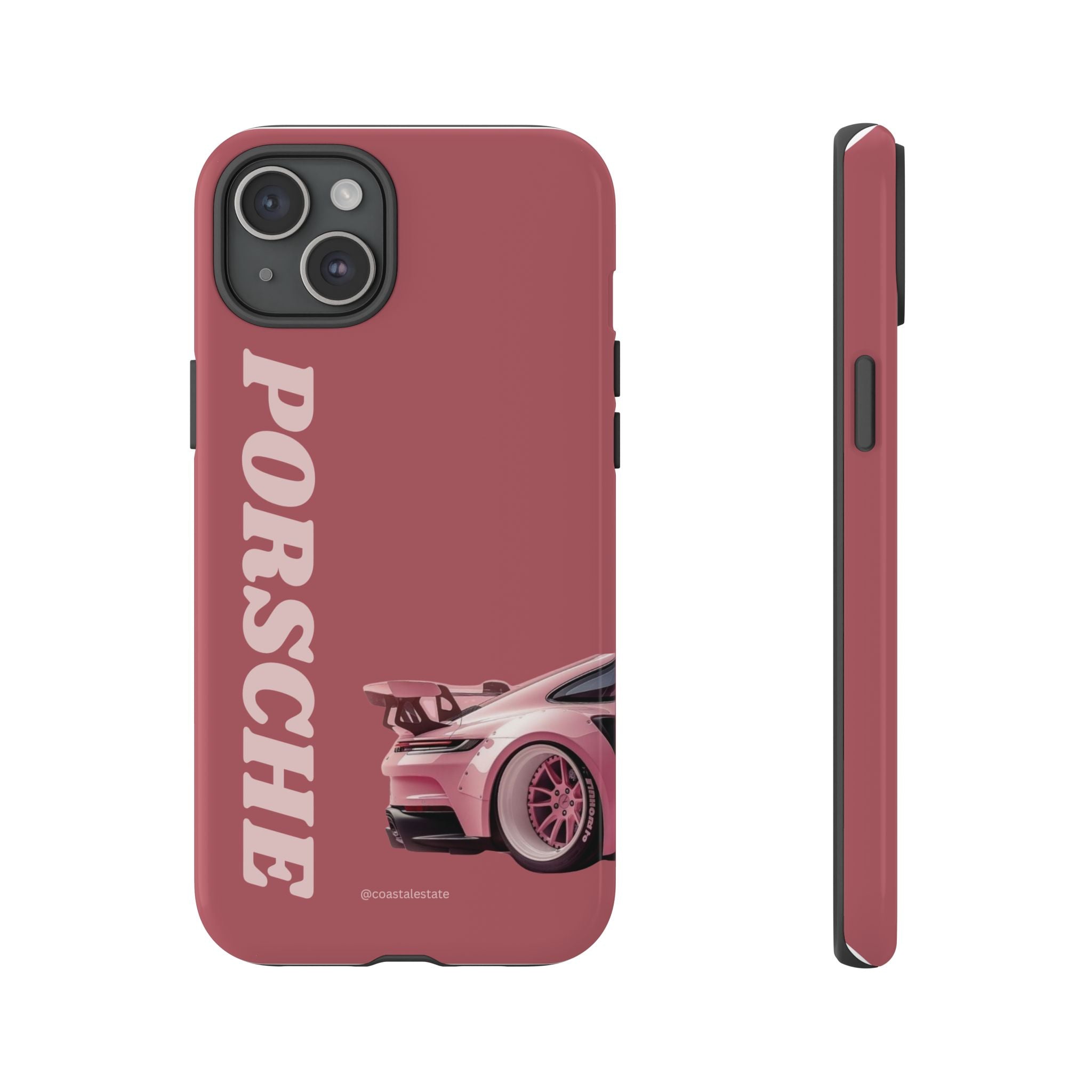 Pink Porsche Graphic Tough Case | Sport Car Phone Cover