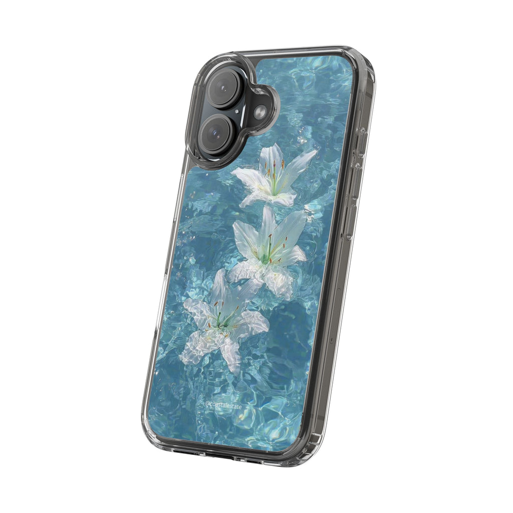 Floral Water Lily Clear Phone Case