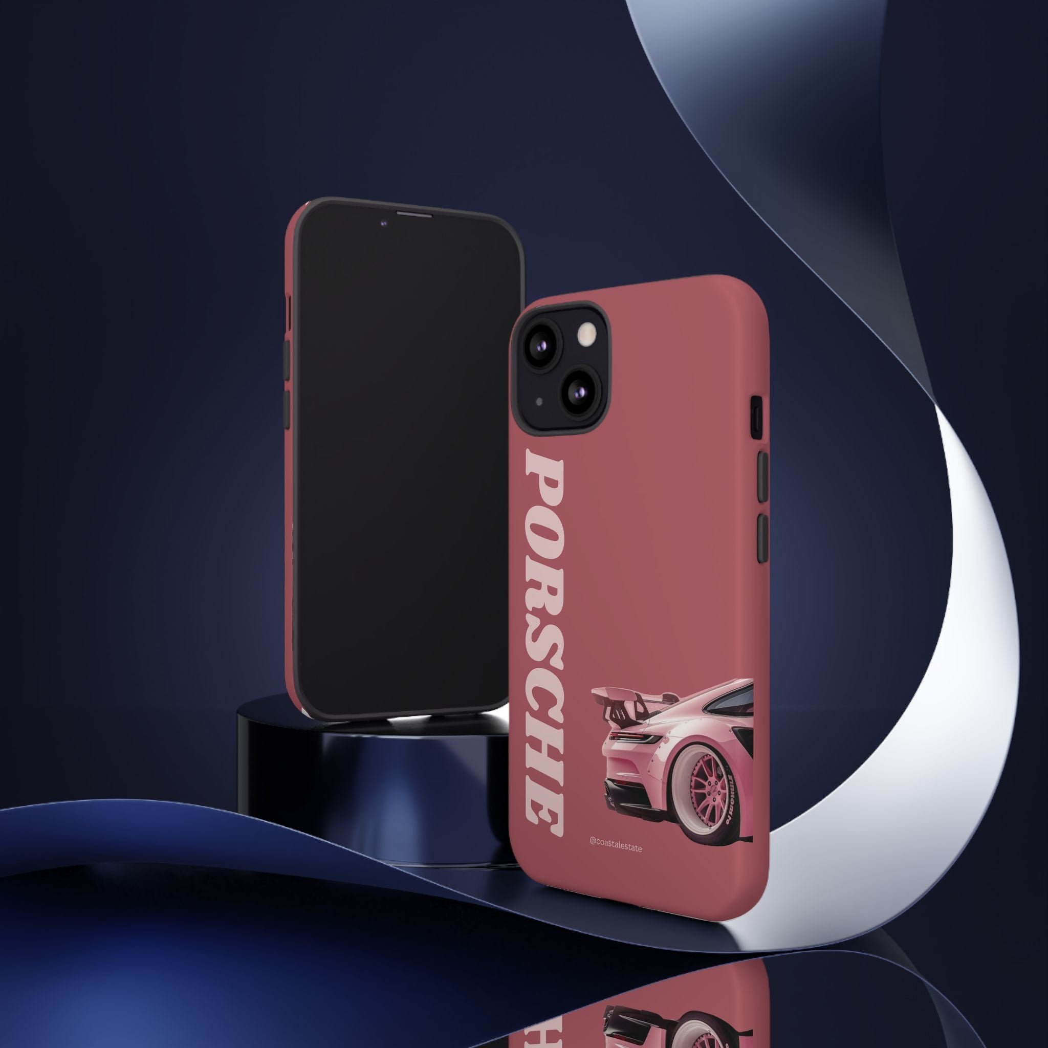 Pink Porsche Graphic Tough Case | Sport Car Phone Cover