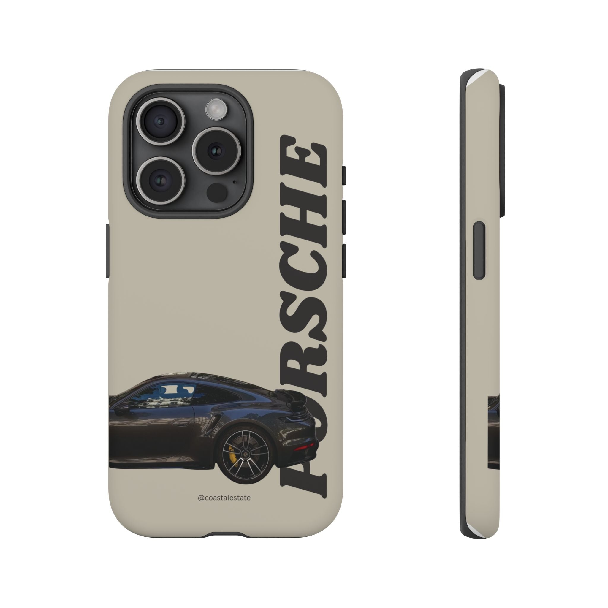 Black Porsche Side Profile Phone Case | Tough Protective Phone Case