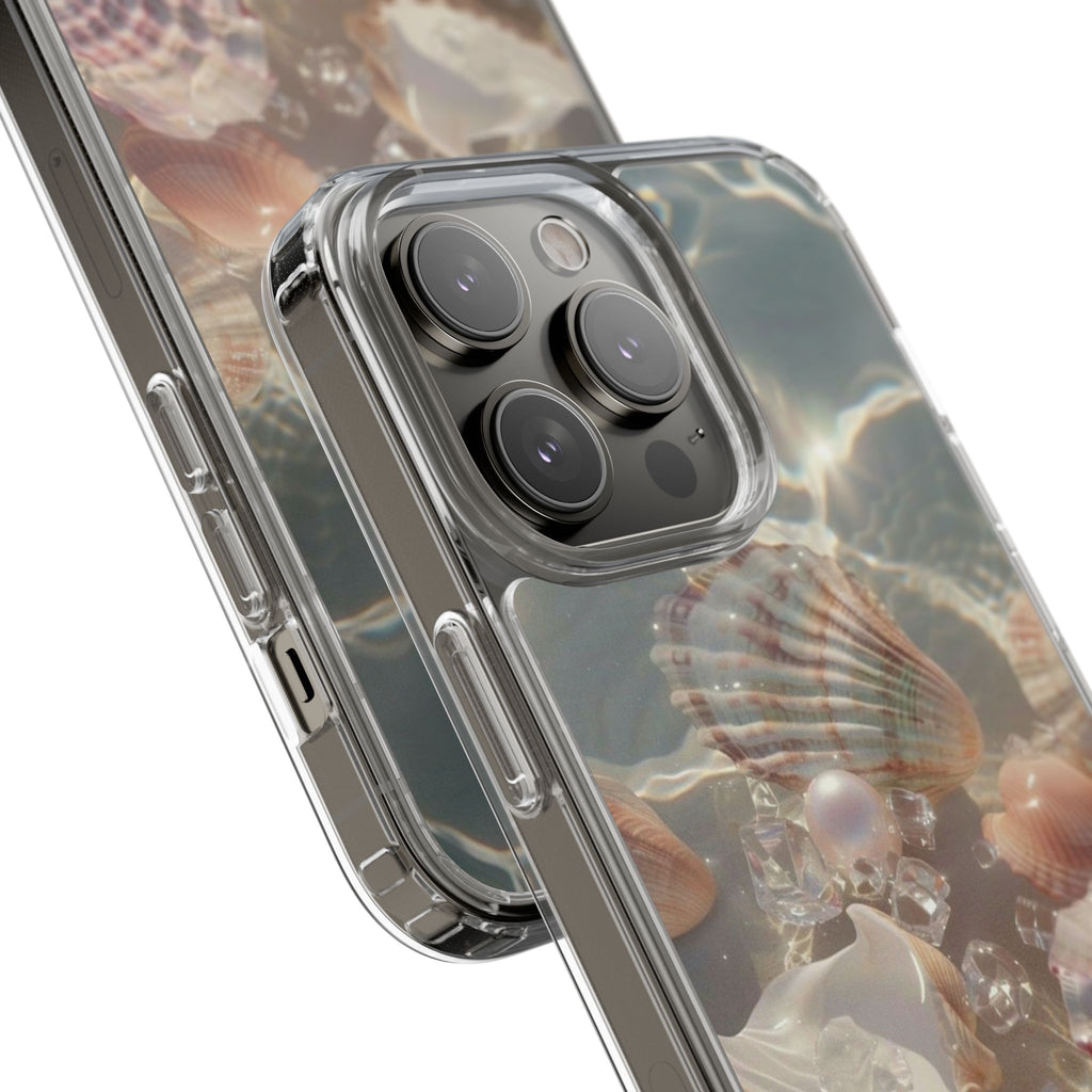 Seashell Pearl Clear Phone Case