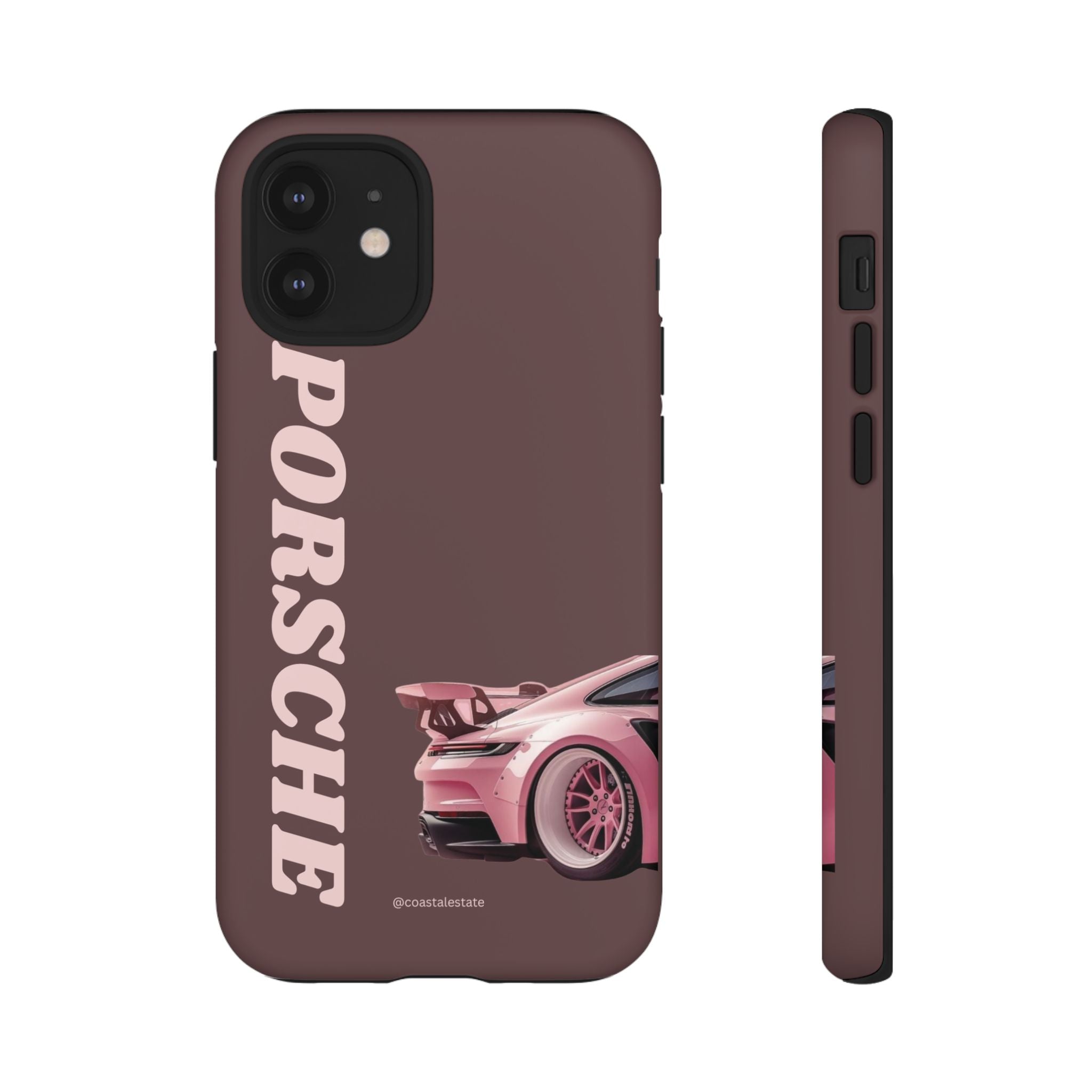 Pink Porsche Illustration Phone Case | iPhone Samsung